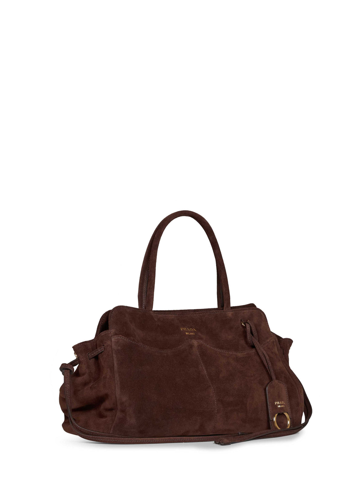 Prada Borse Women Dark Brown Prada Allusion Large Handbag PRADA