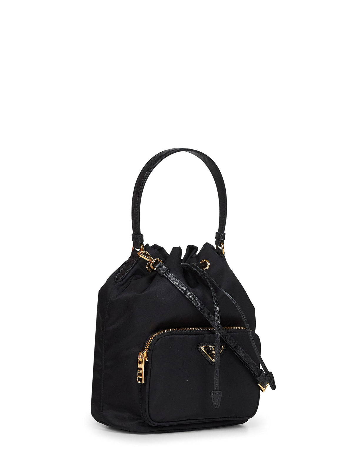 Prada Borse Women Black Prada Duet Bucket Bag PRADA