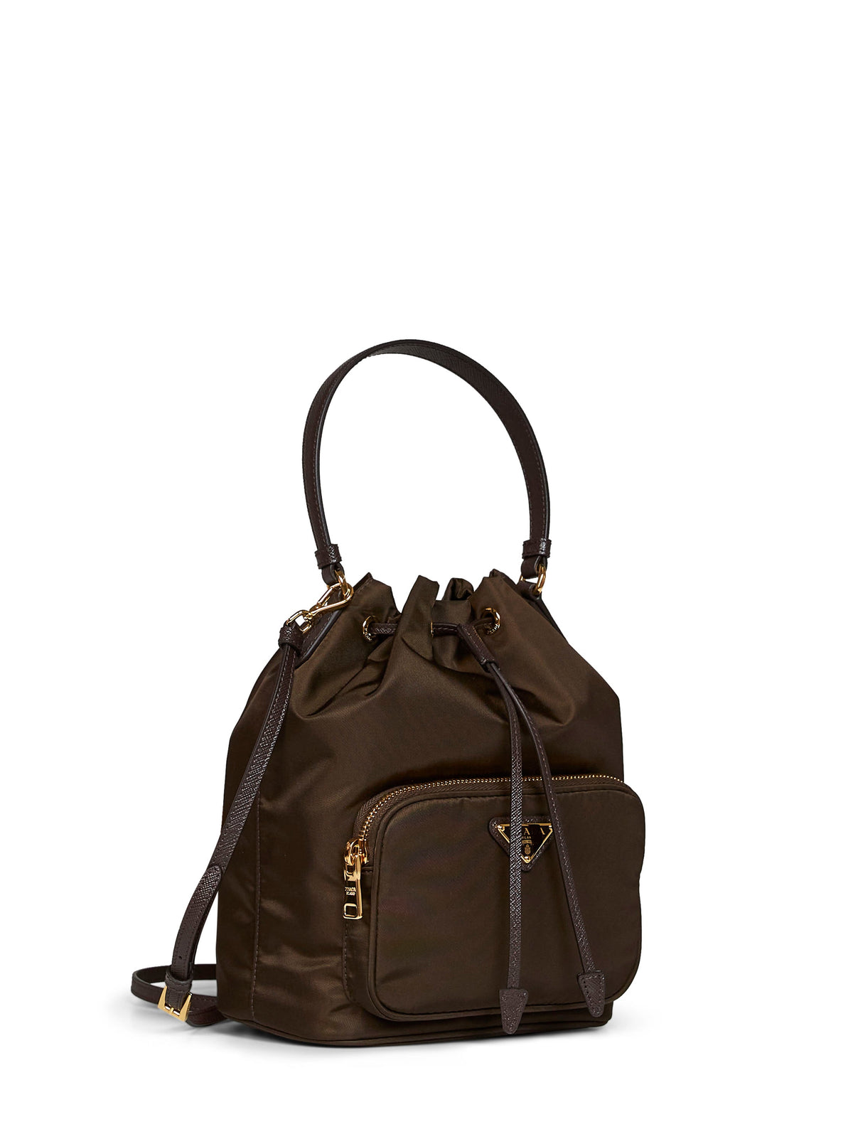 Prada Borse Women Burnt Prada Duet Bucket Bag PRADA