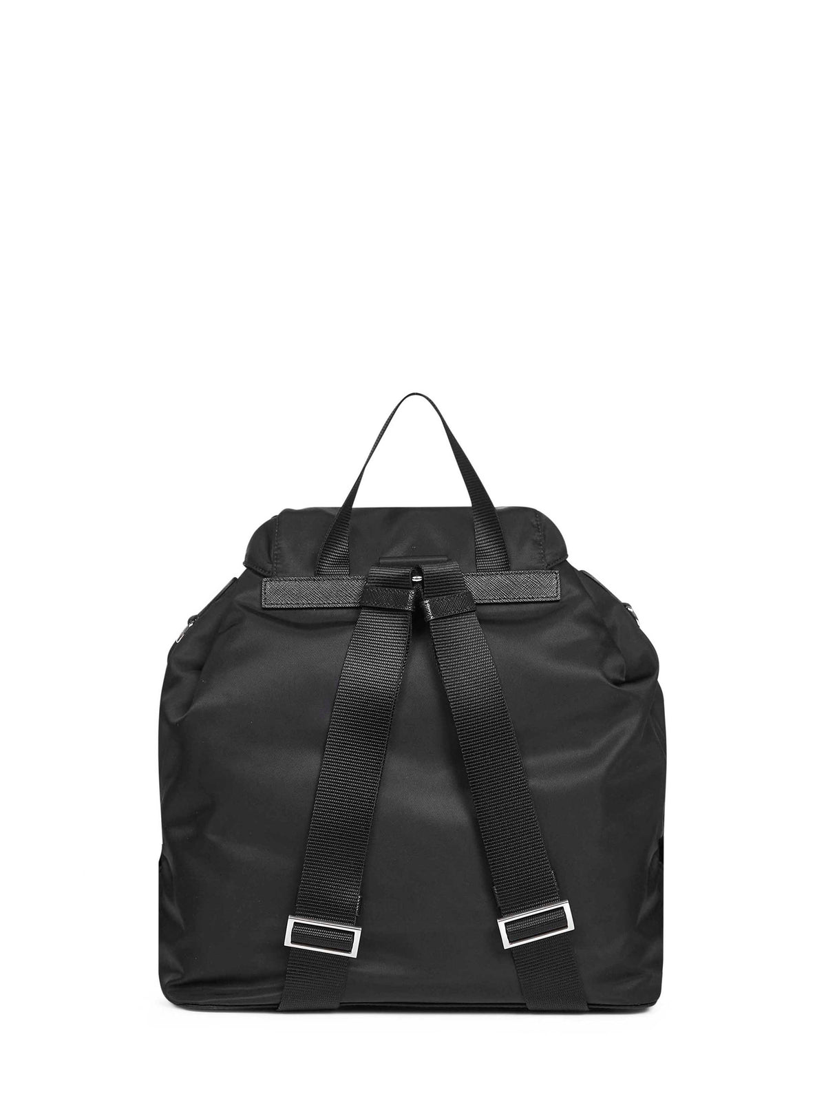 Prada Borse Women Medium Black Backpack With Pouch <Br/> PRADA