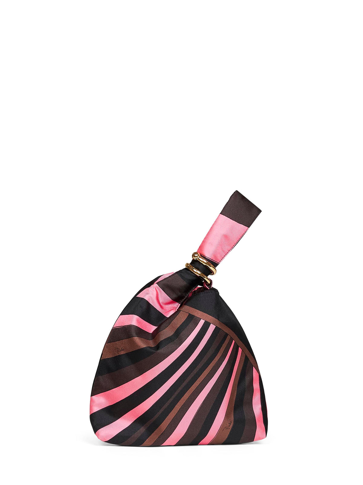 Pucci Women Brown And Coral Emilio Printed Pouch PUCCI