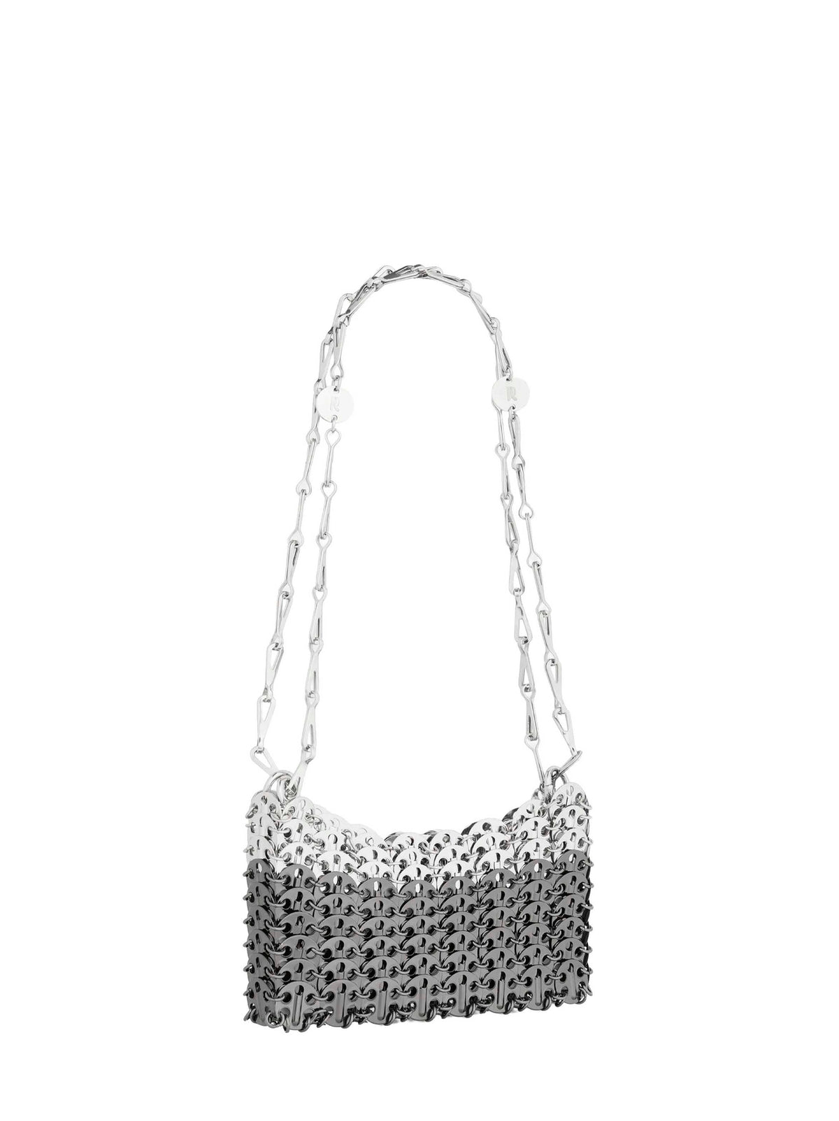 Rabanne Women Silver And Ruthenium 1969 Skyline Nano Shoulder Bag PACO RABANNE