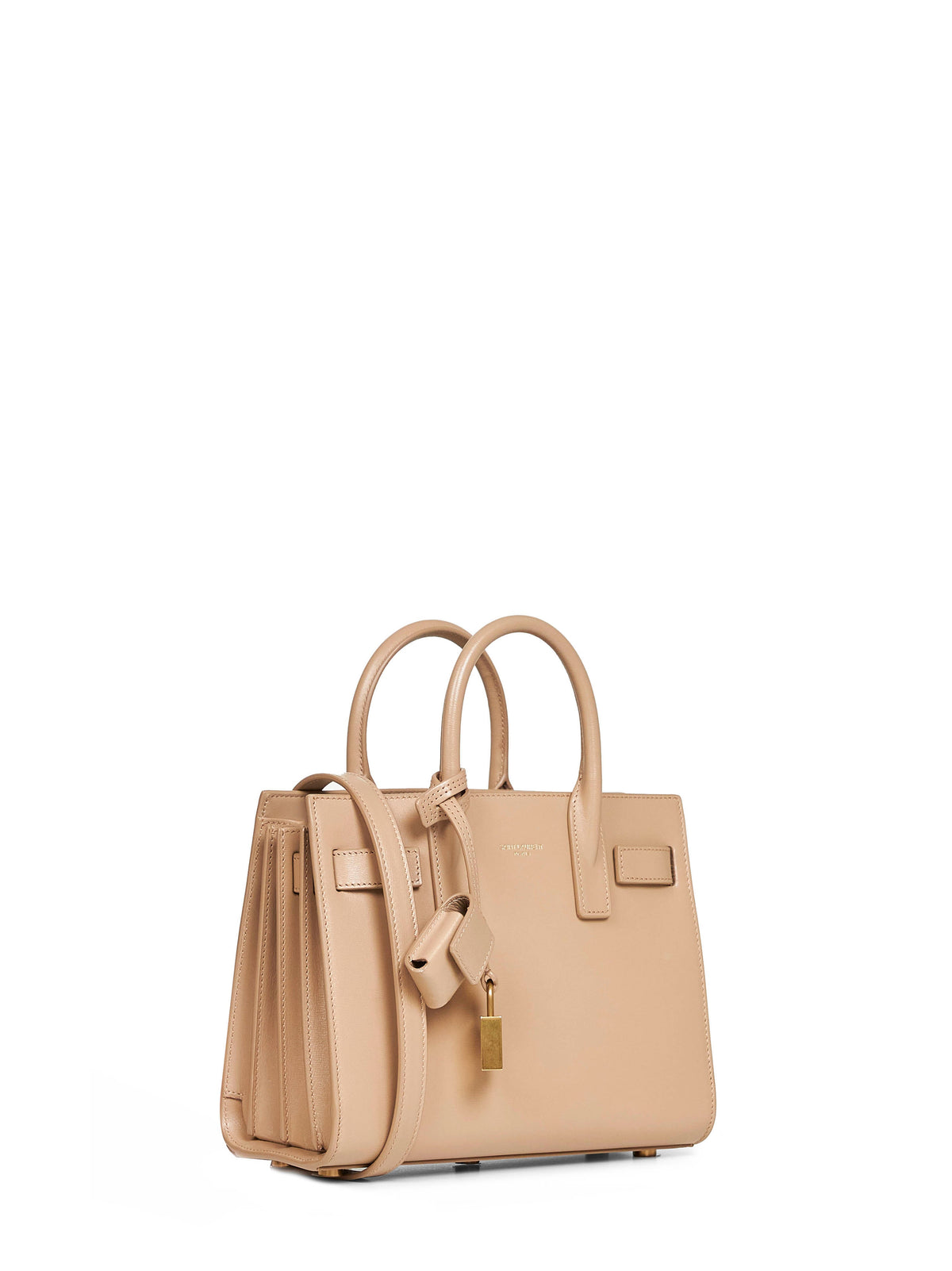 Saint Laurent Women Clear Beige Sac De Jour Nano Handbag SAINT LAURENT