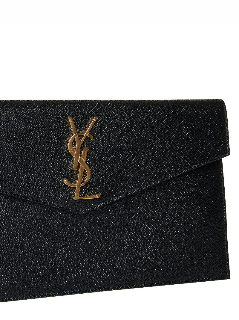 Saint Laurent Women Uptown Pouch In Grain De Poudre Embossed Leather SAINT LAURENT