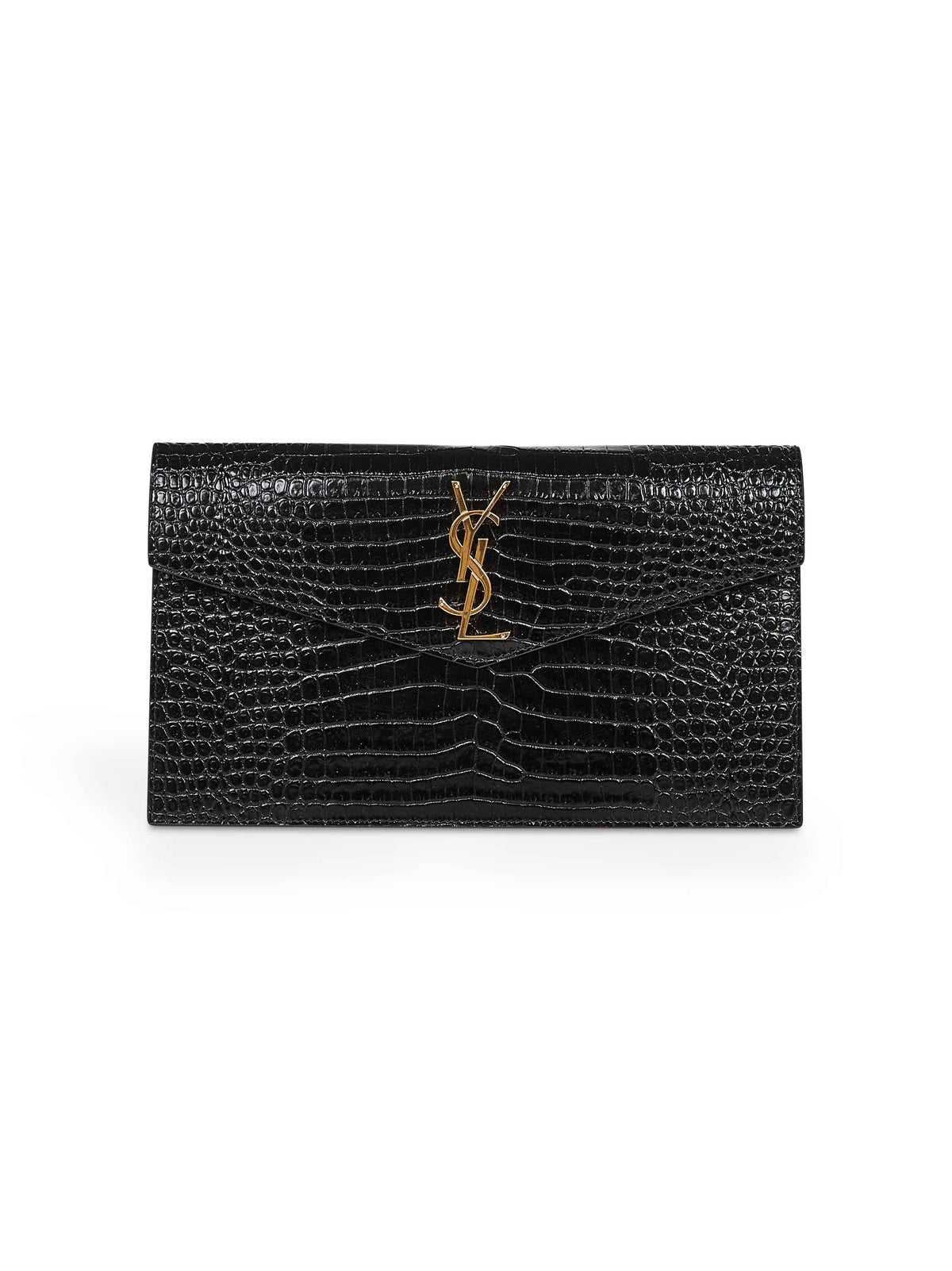 Saint Laurent Women Black Uptown Clutch Bag SAINT LAURENT