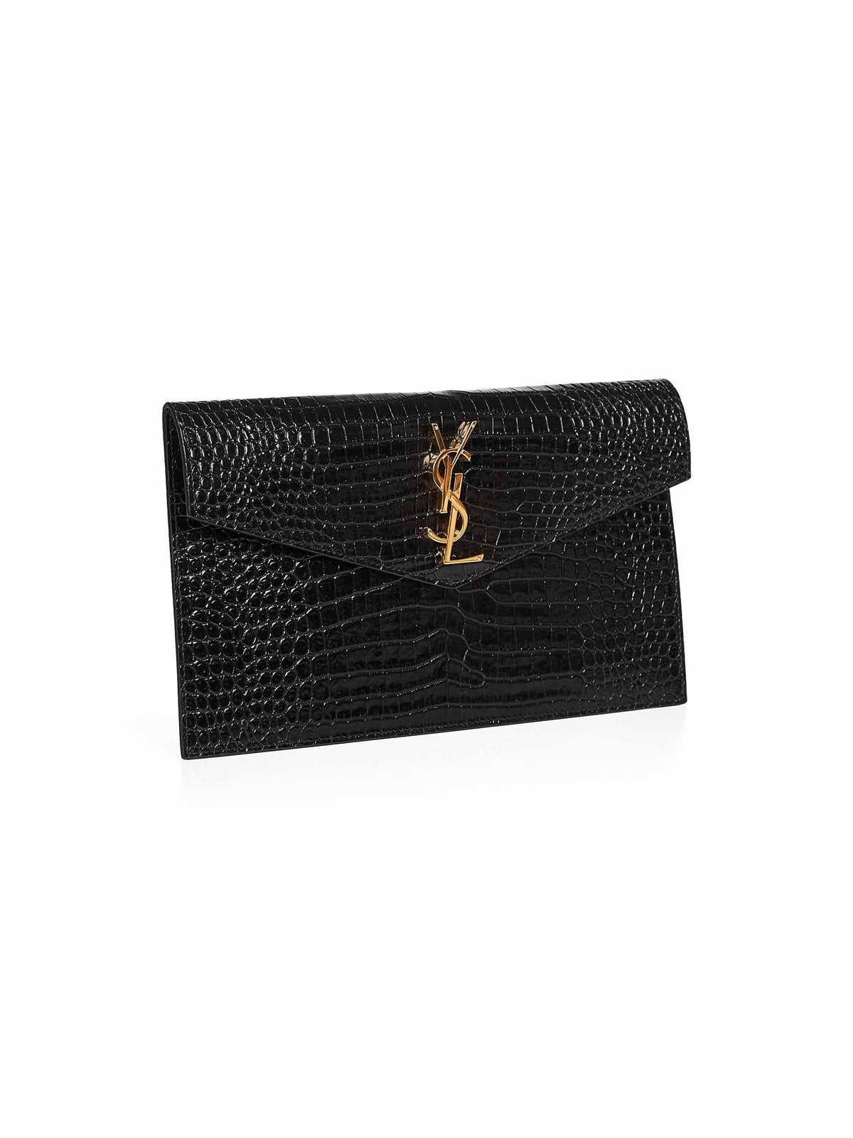 Saint Laurent Women Black Uptown Clutch Bag SAINT LAURENT