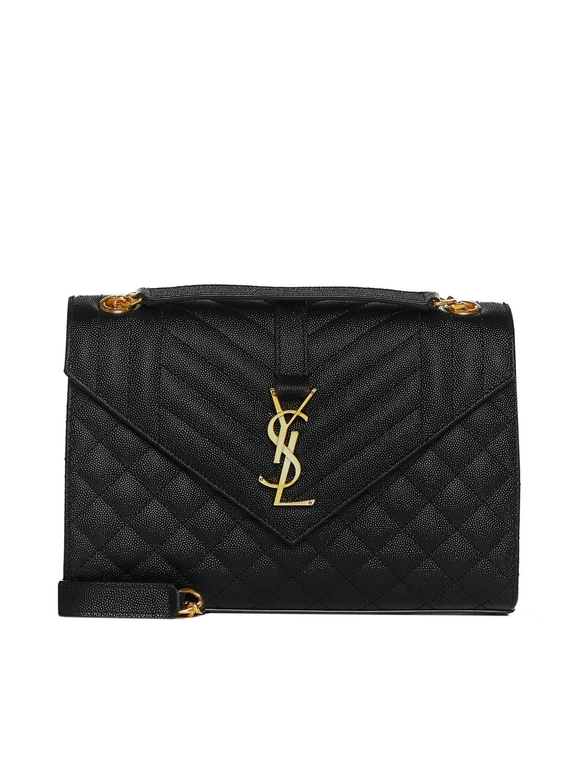 Saint Laurent Women Envelope Quilted Leather Medium Bag SAINT LAURENT