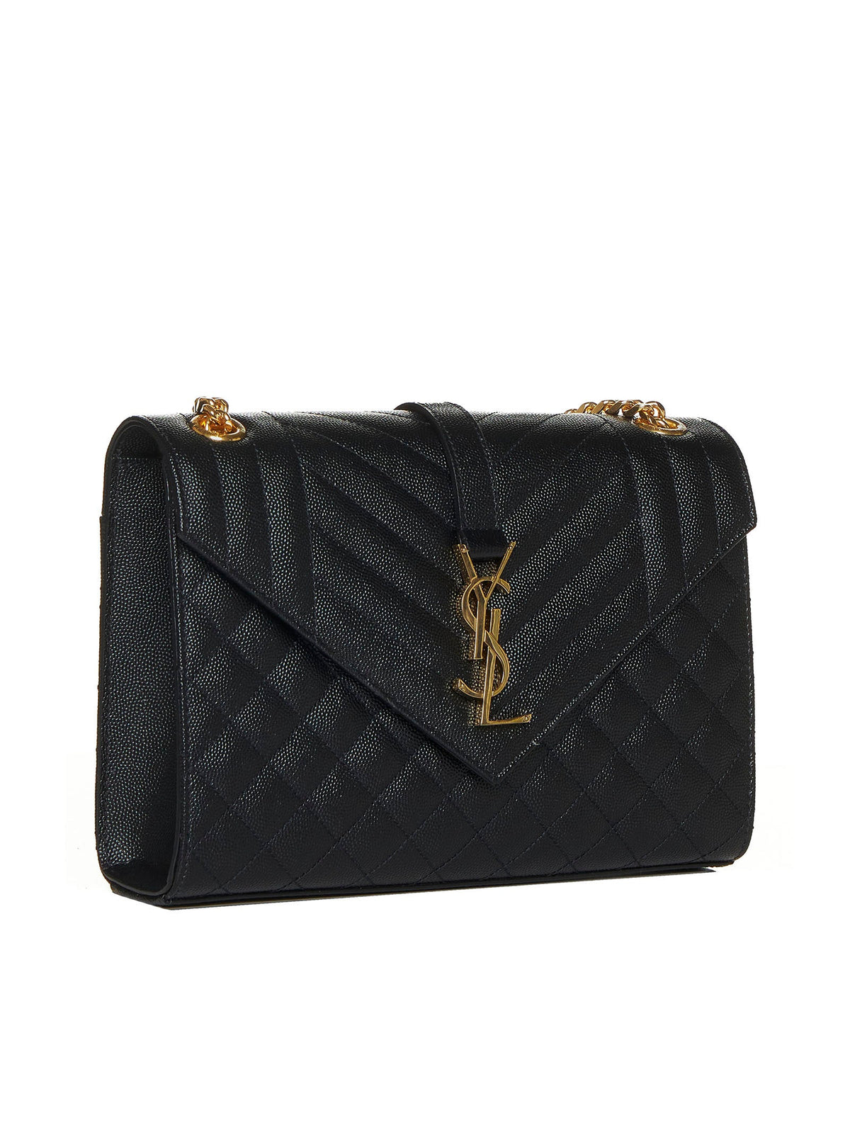 Saint Laurent Women Envelope Quilted Leather Medium Bag SAINT LAURENT