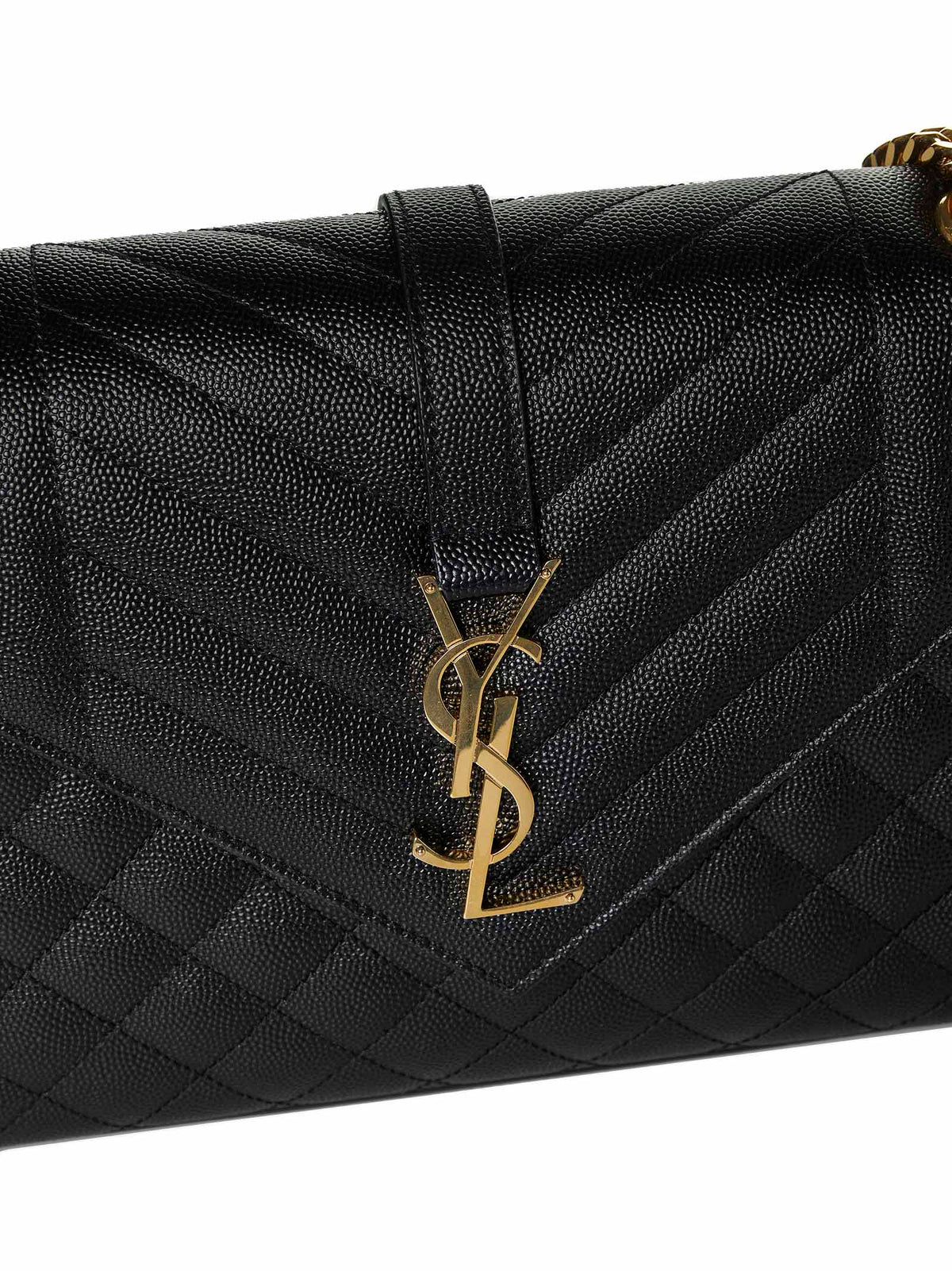 Saint Laurent Women Envelope Quilted Leather Medium Bag SAINT LAURENT