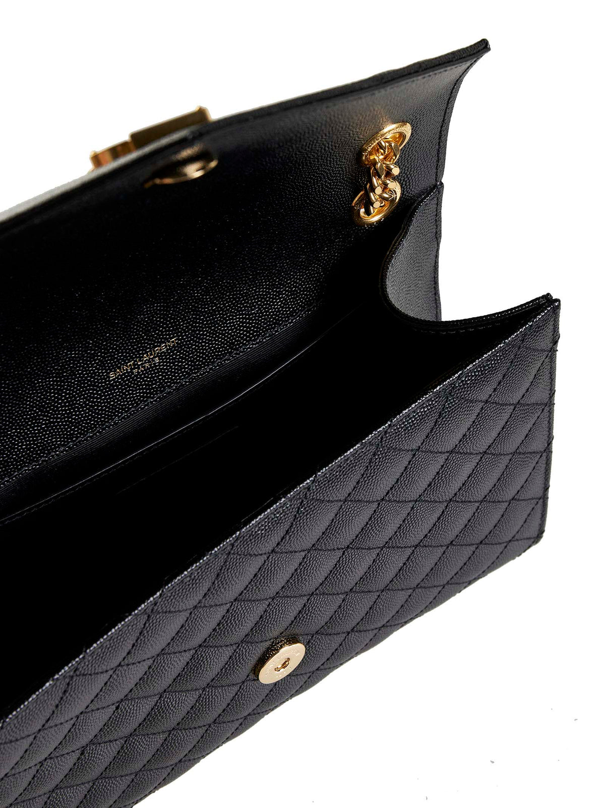 Saint Laurent Women Envelope Quilted Leather Medium Bag SAINT LAURENT