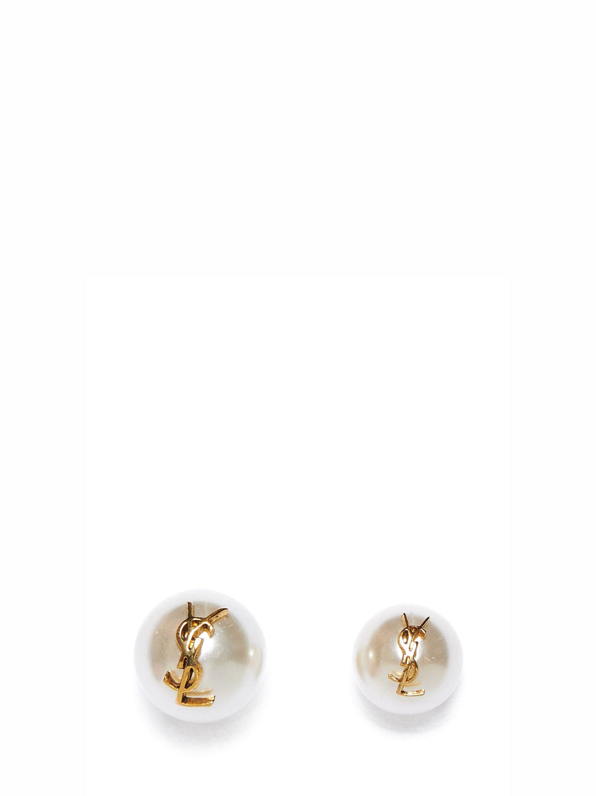 Saint Laurent Women Cassandre Asymmetric Earrings SAINT LAURENT
