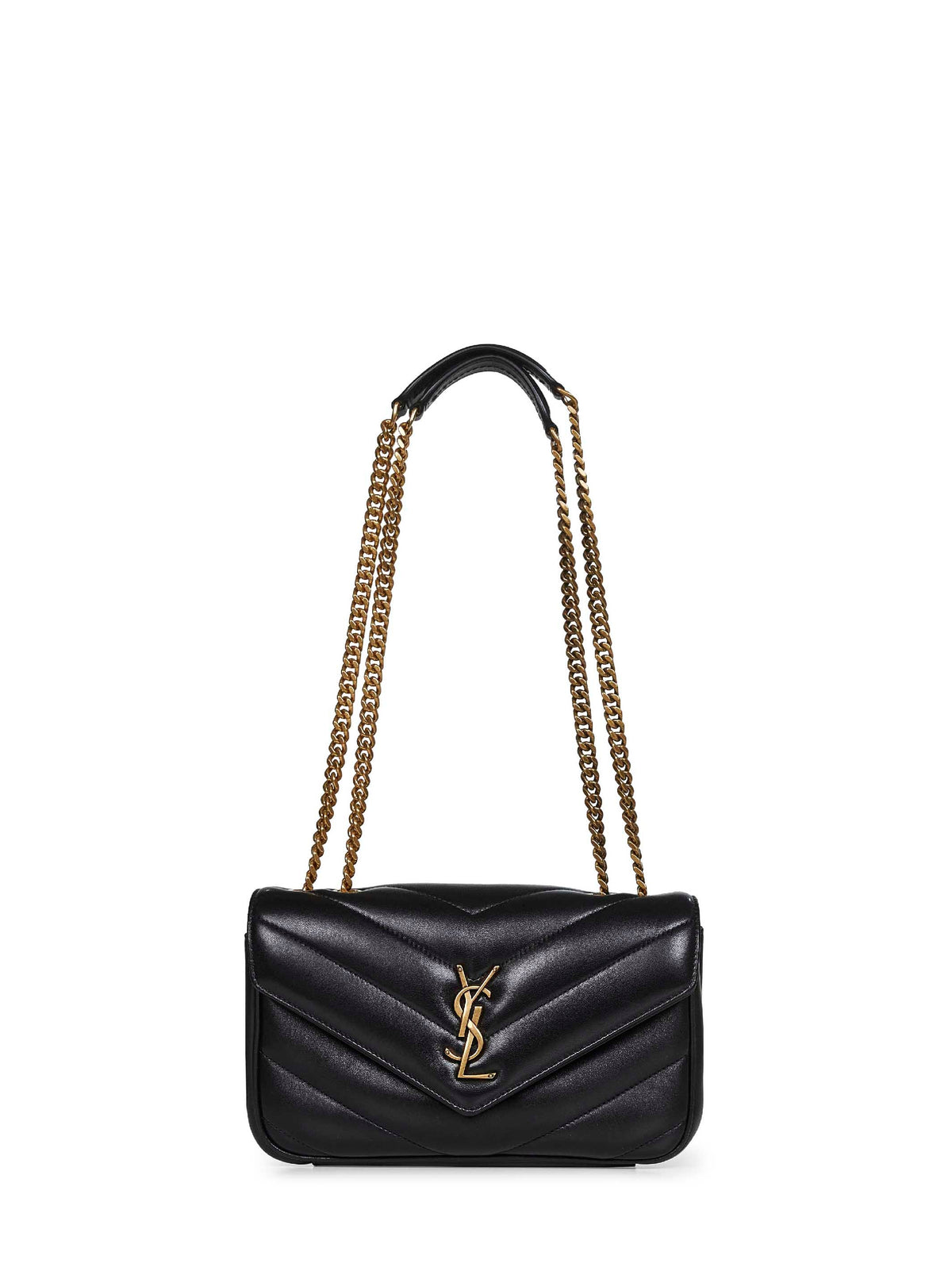 Saint Laurent Women Black Loulou Small Shoulder Bag SAINT LAURENT