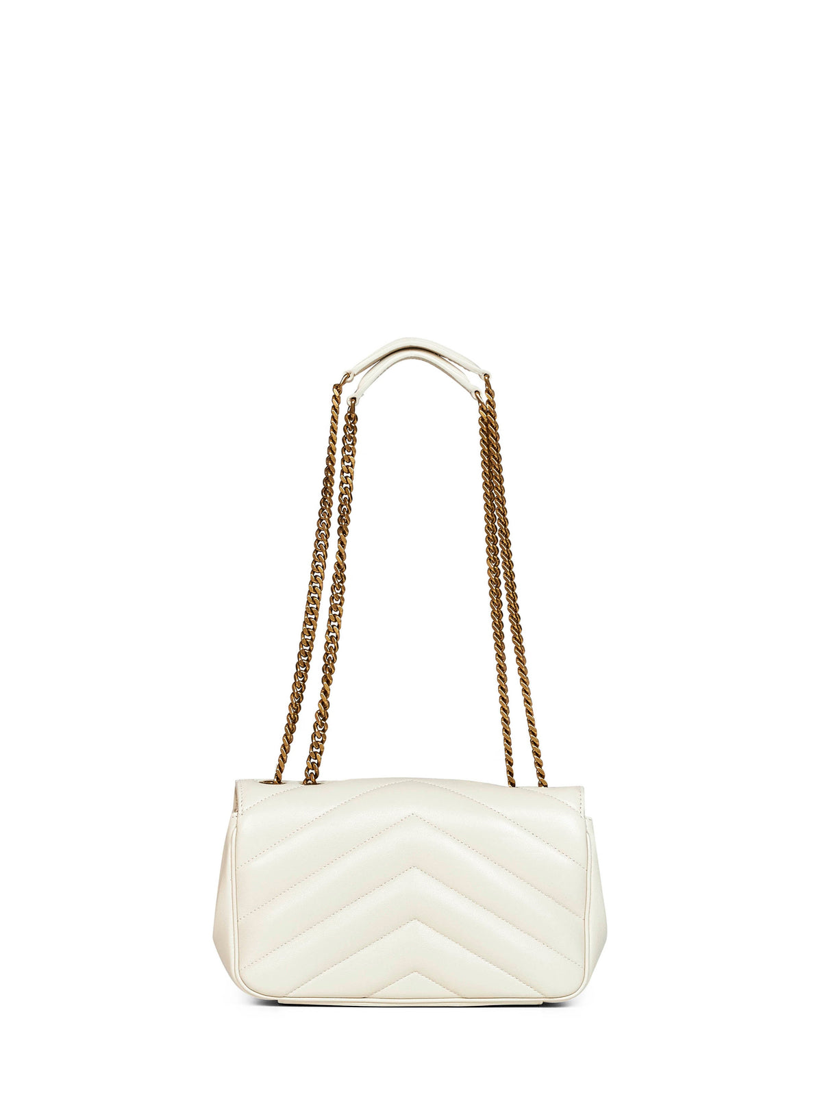Saint Laurent Women Soft Cream Loulou Small Shoulder Bag SAINT LAURENT