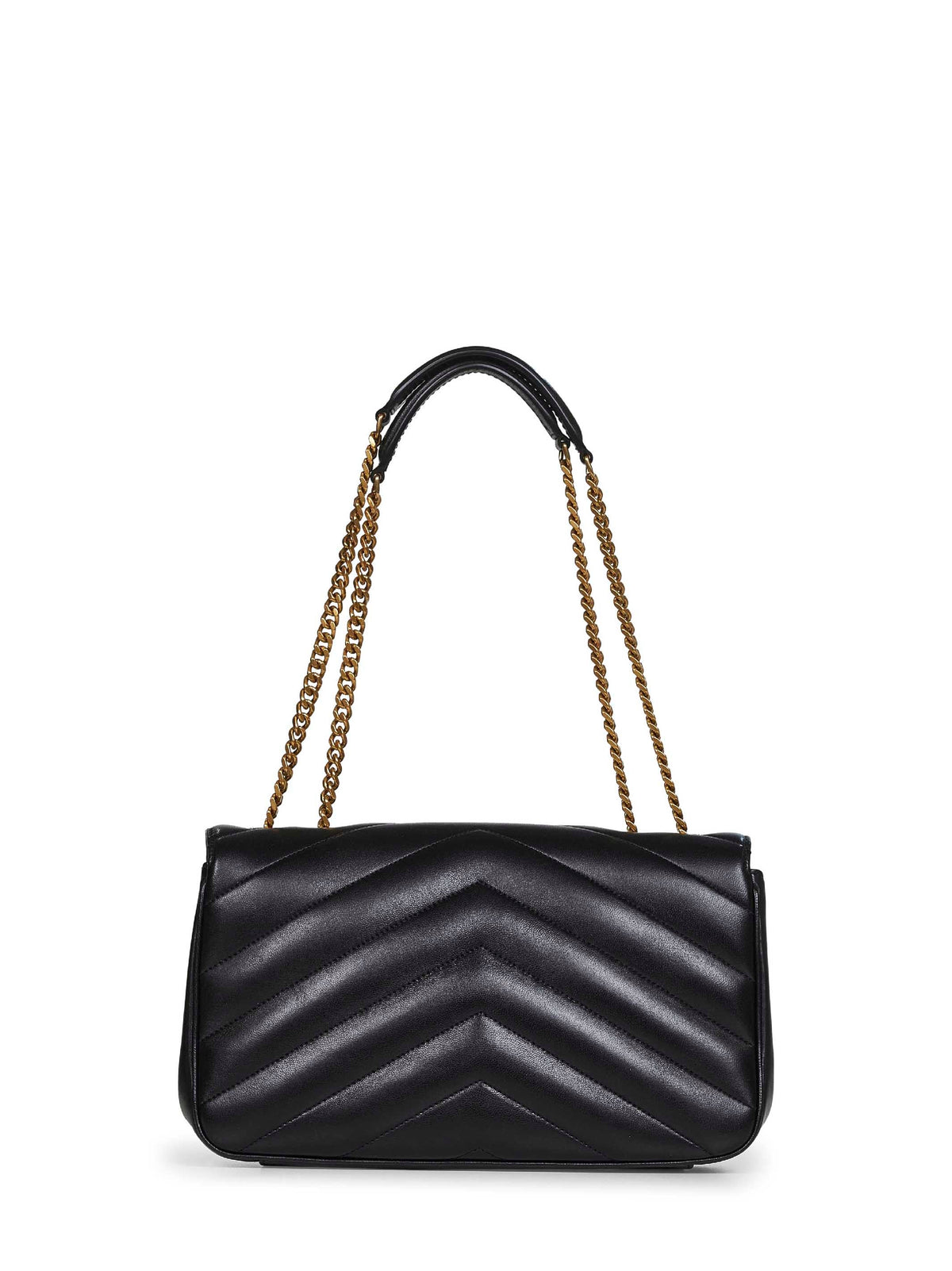 Saint Laurent Women Black Loulou Medium Shoulder Bag SAINT LAURENT