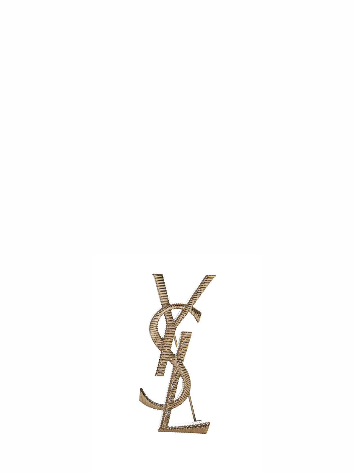 Saint Laurent Women Cassandre Metal Brooch SAINT LAURENT
