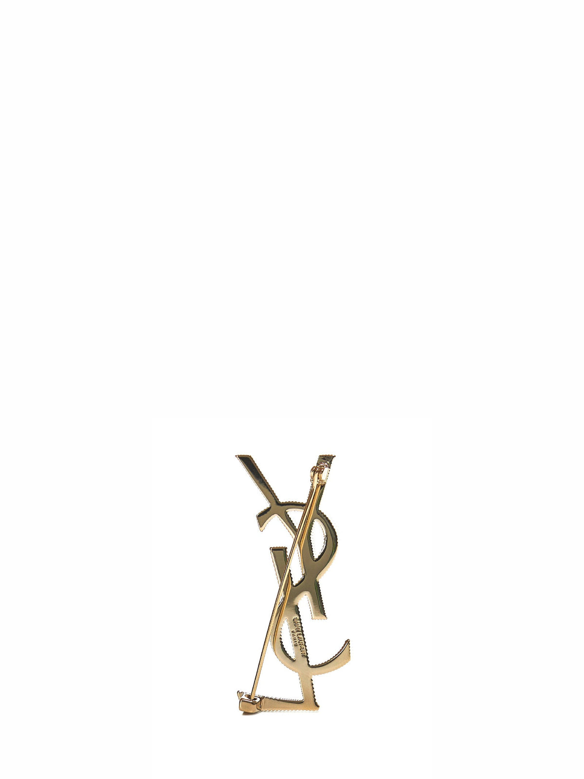 Saint Laurent Women Cassandre Metal Brooch SAINT LAURENT