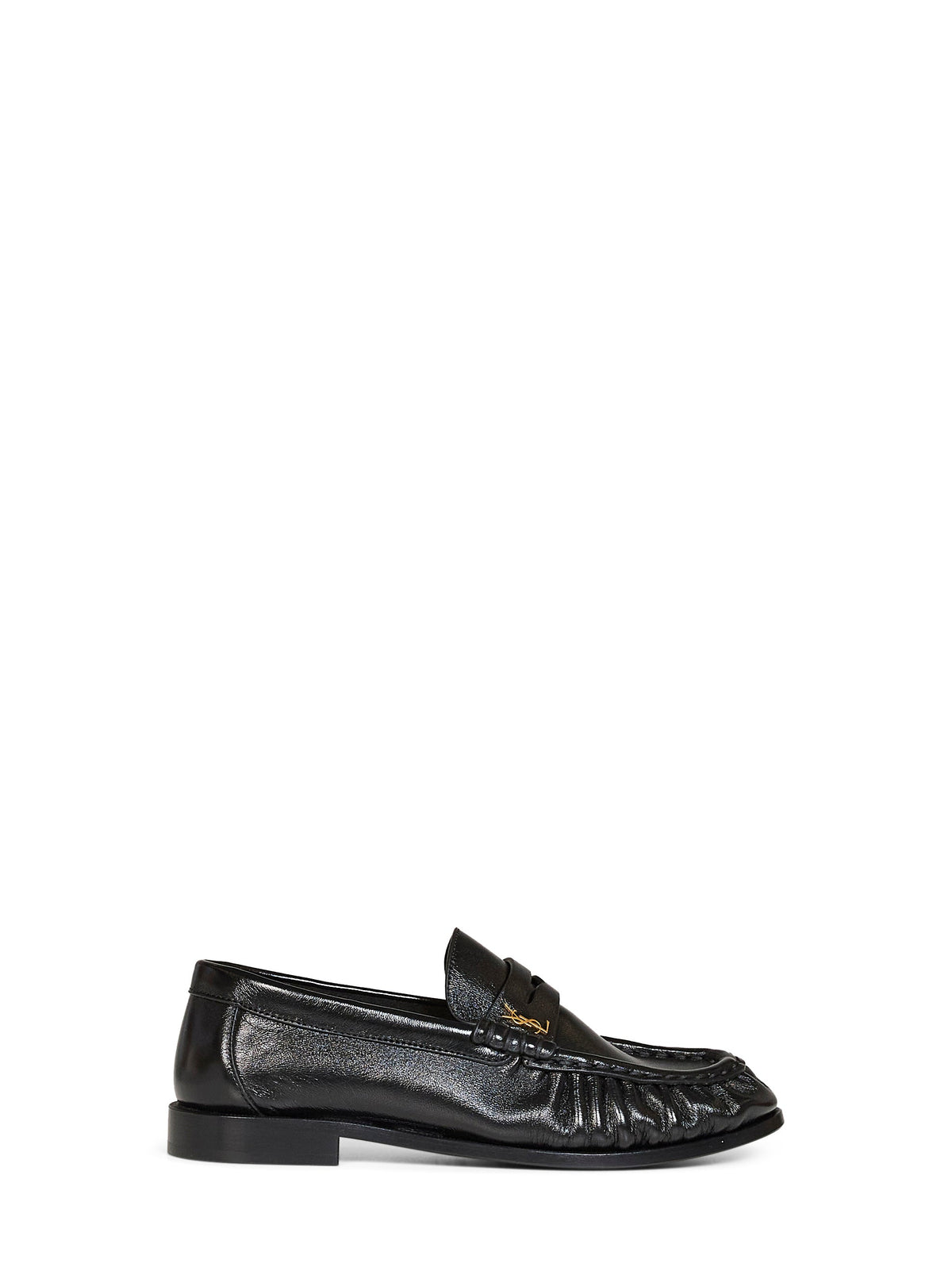 Saint Laurent Women Black Shiny Nappa Leather Le Loafer Supple Loafers SAINT LAURENT