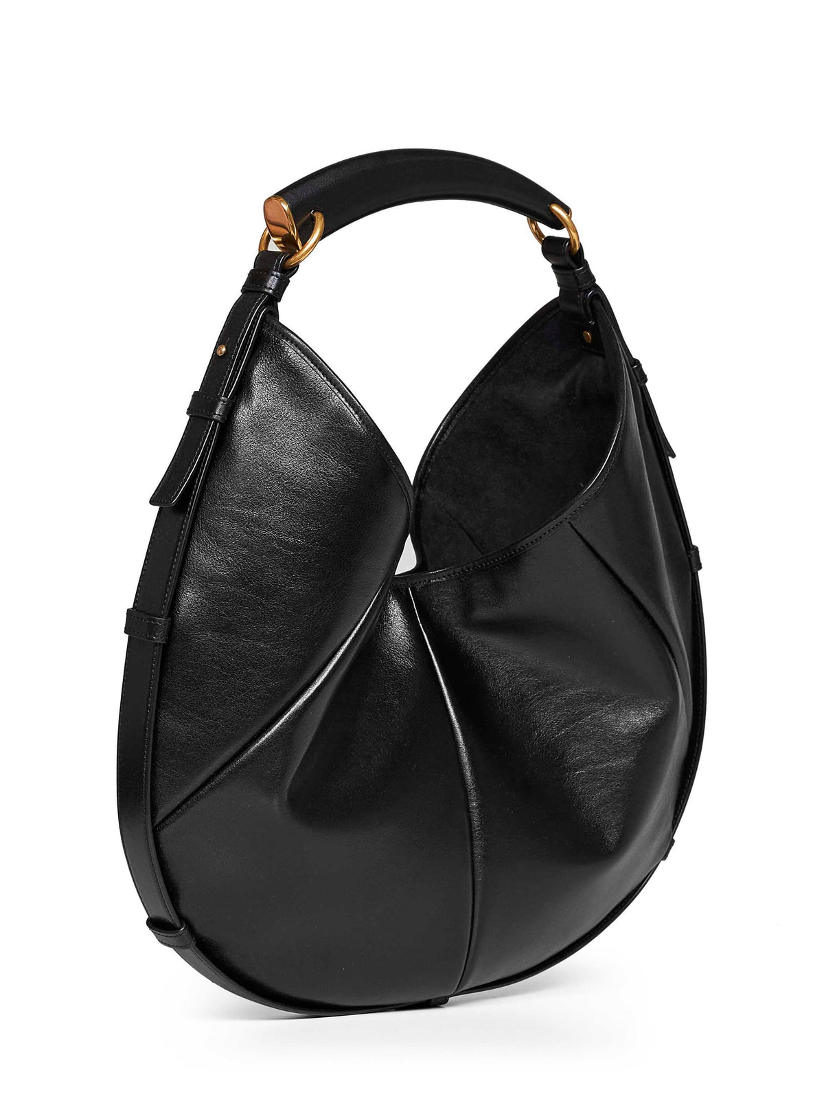 Saint Laurent Women Black Mombasa Medium Shoulder Bag SAINT LAURENT
