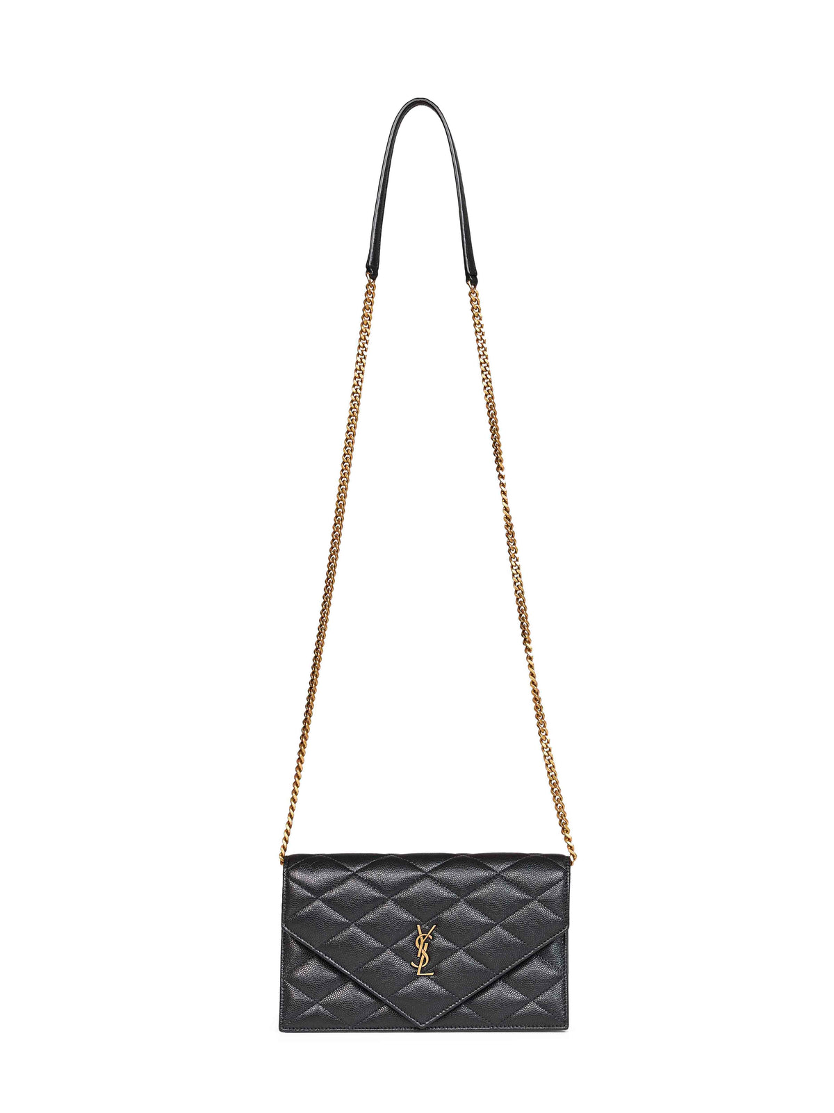 Saint Laurent Women Black Chain Strap Leather Paris Shoulder Bag  <Br/> SAINT LAURENT