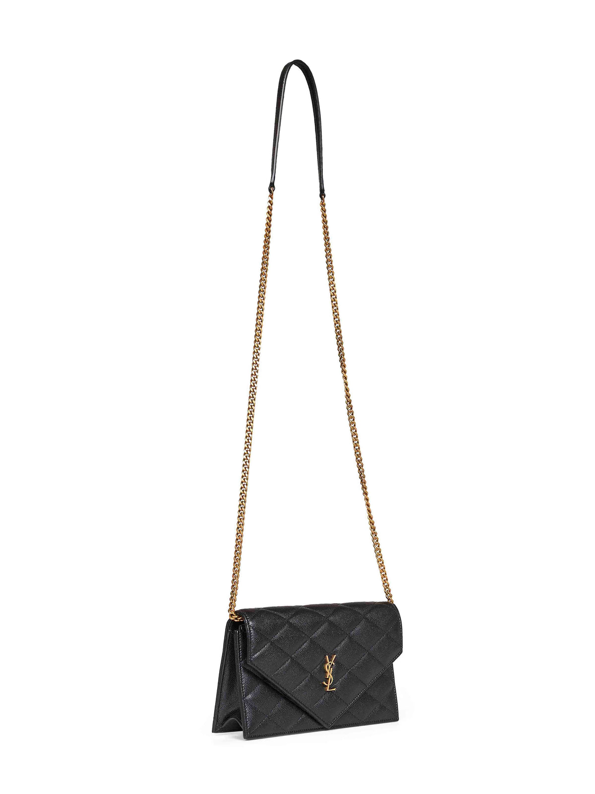 Saint Laurent Women Black Chain Strap Leather Paris Shoulder Bag  <Br/> SAINT LAURENT