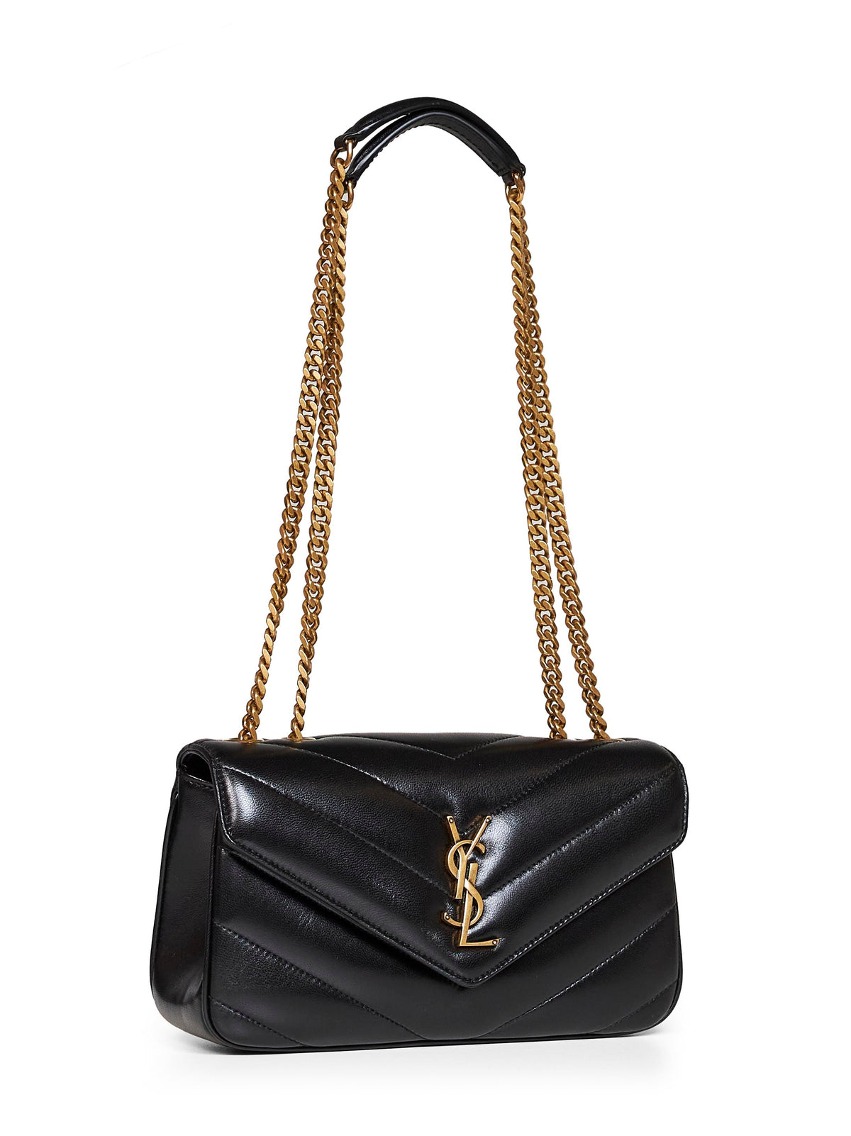 Saint Laurent Women Black Loulou Small Shoulder Bag SAINT LAURENT