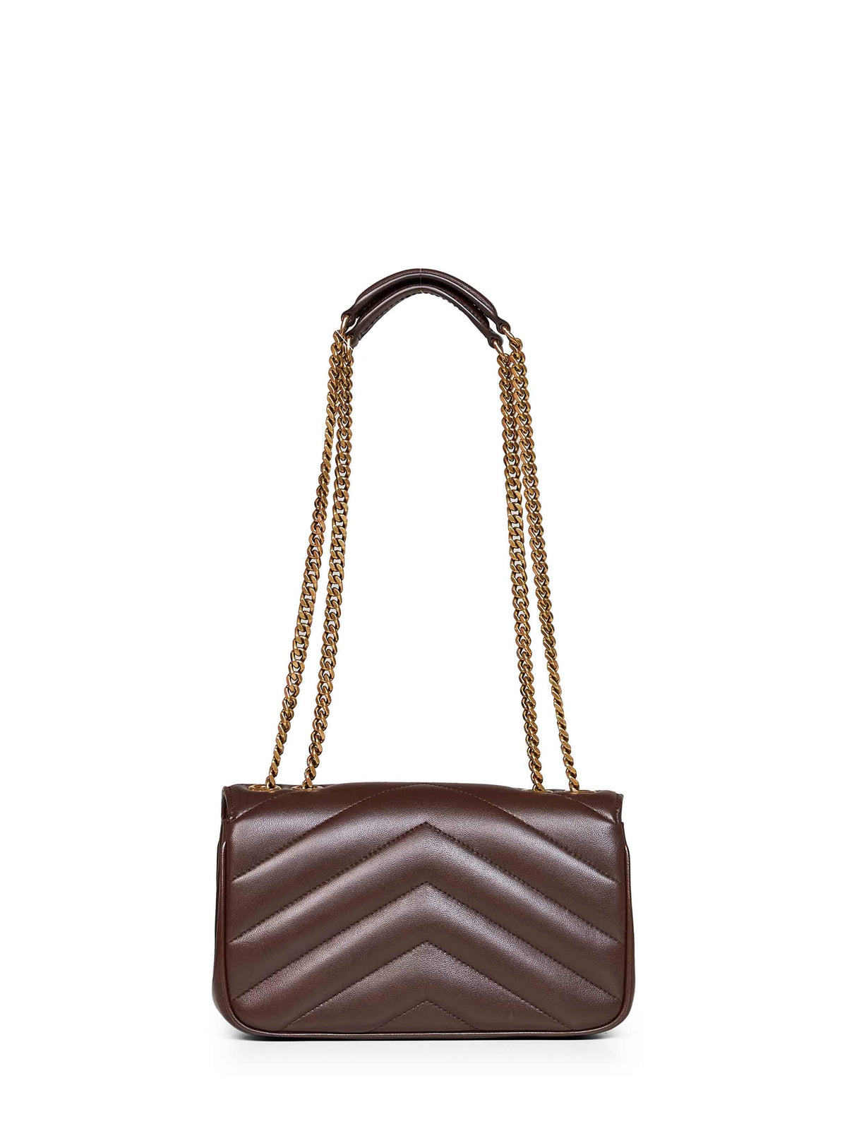 Saint Laurent Women Deep Hickory Loulou Small Shoulder Bag SAINT LAURENT