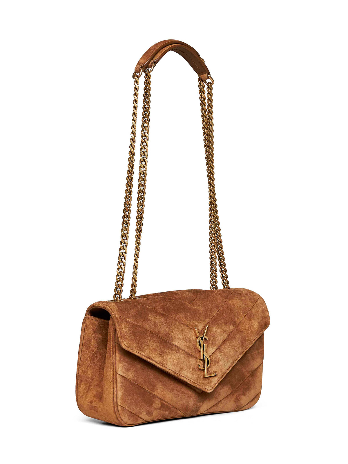 Saint Laurent Women Caramel Cognac Loulou Small Shoulder Bag SAINT LAURENT