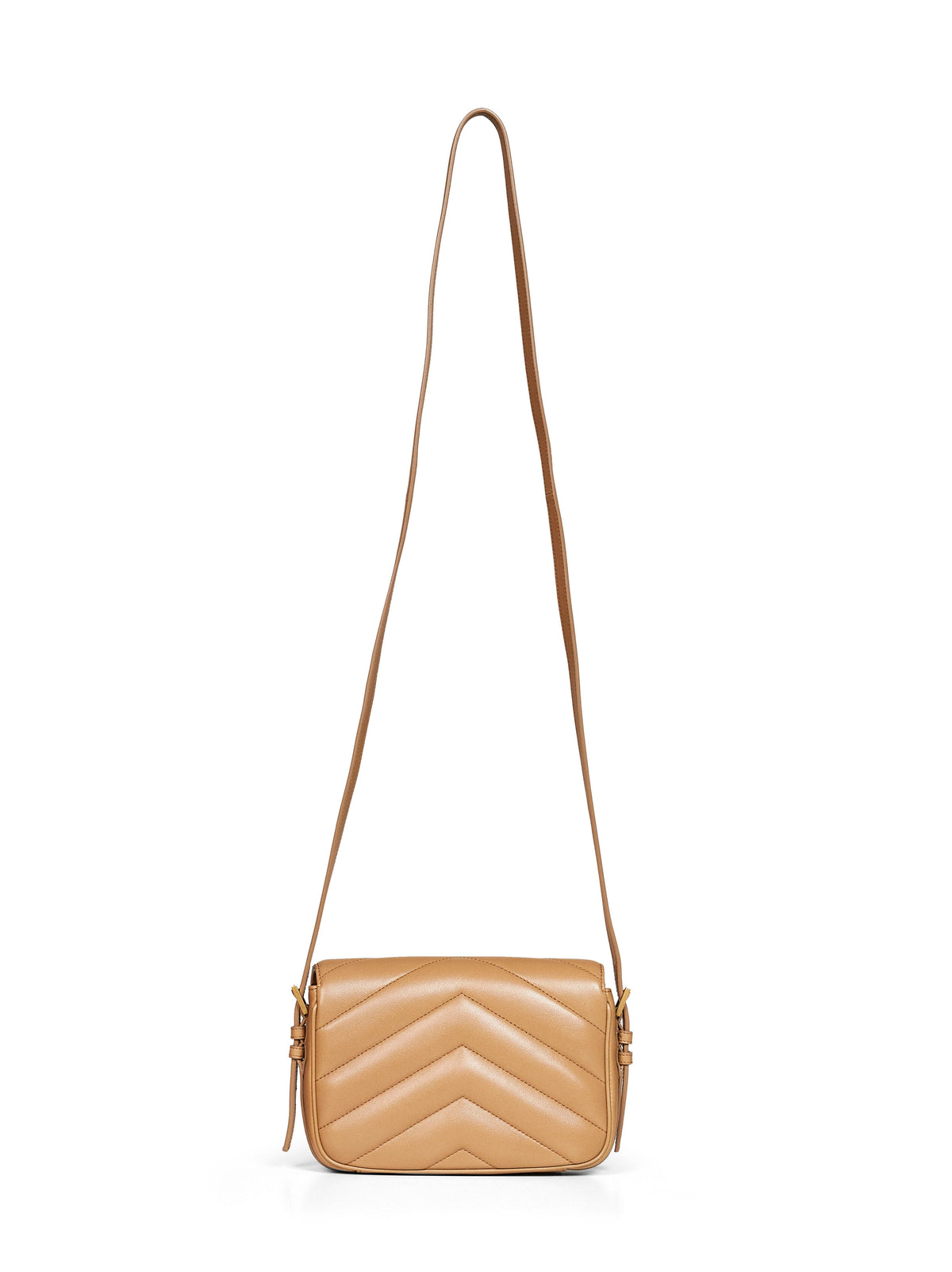 Saint Laurent Women Natural Tan Loulou Toy Crossbody Bag SAINT LAURENT