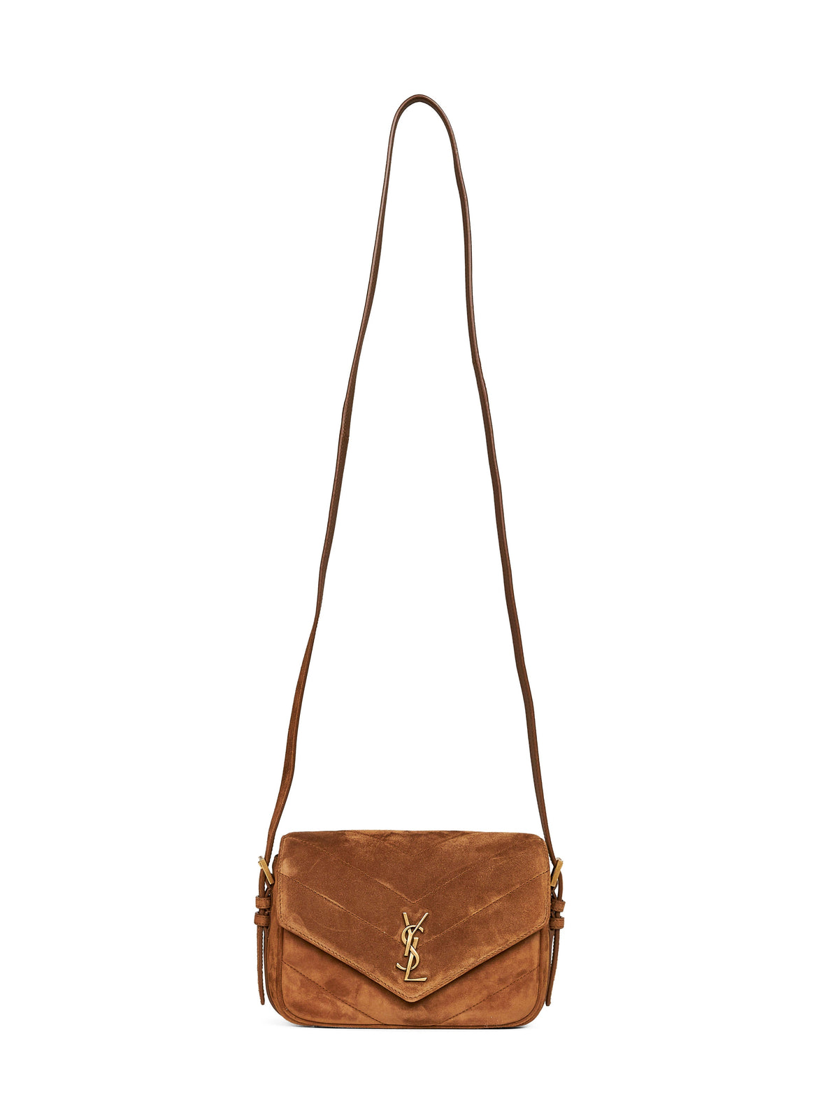 Saint Laurent Women Caramel Cognac Loulou Toy Crossbody Bag SAINT LAURENT