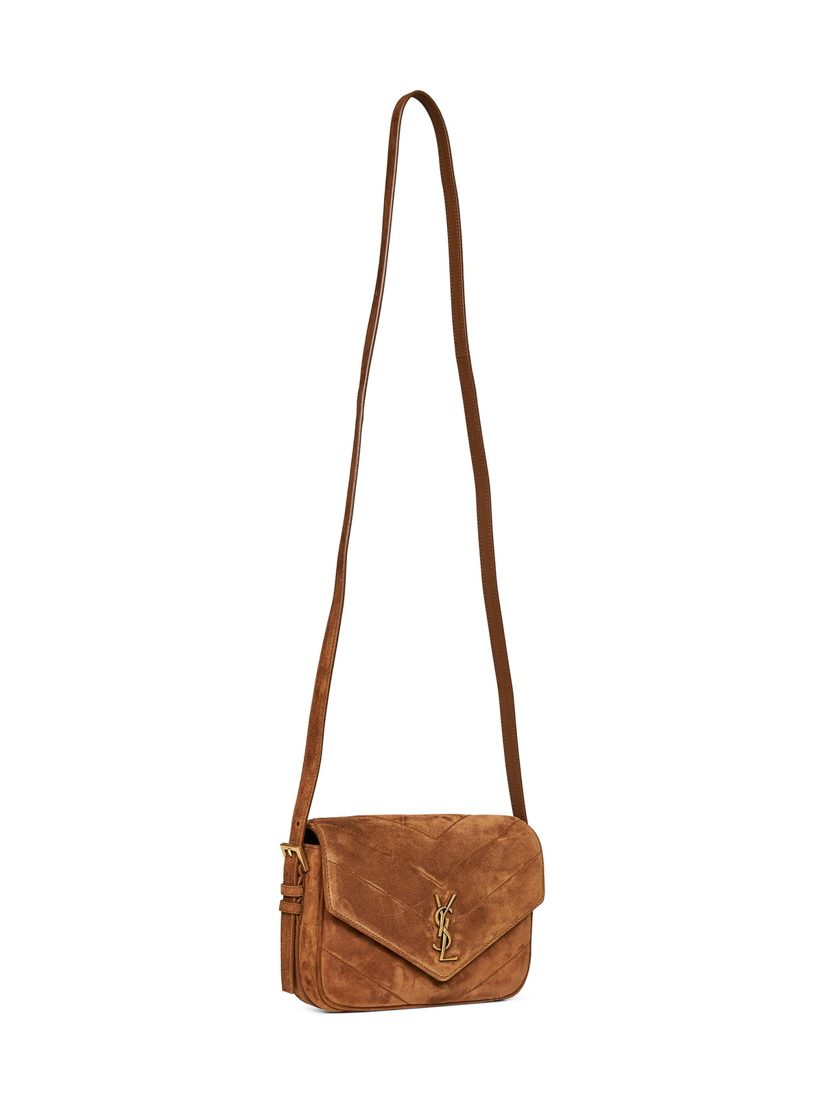 Saint Laurent Women Caramel Cognac Loulou Toy Crossbody Bag SAINT LAURENT