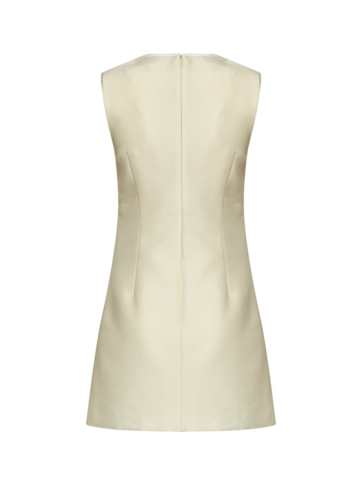 Self Portrait Women Yellow Taffeta Mini Dress With Bows Detail SELF-PORTRAIT