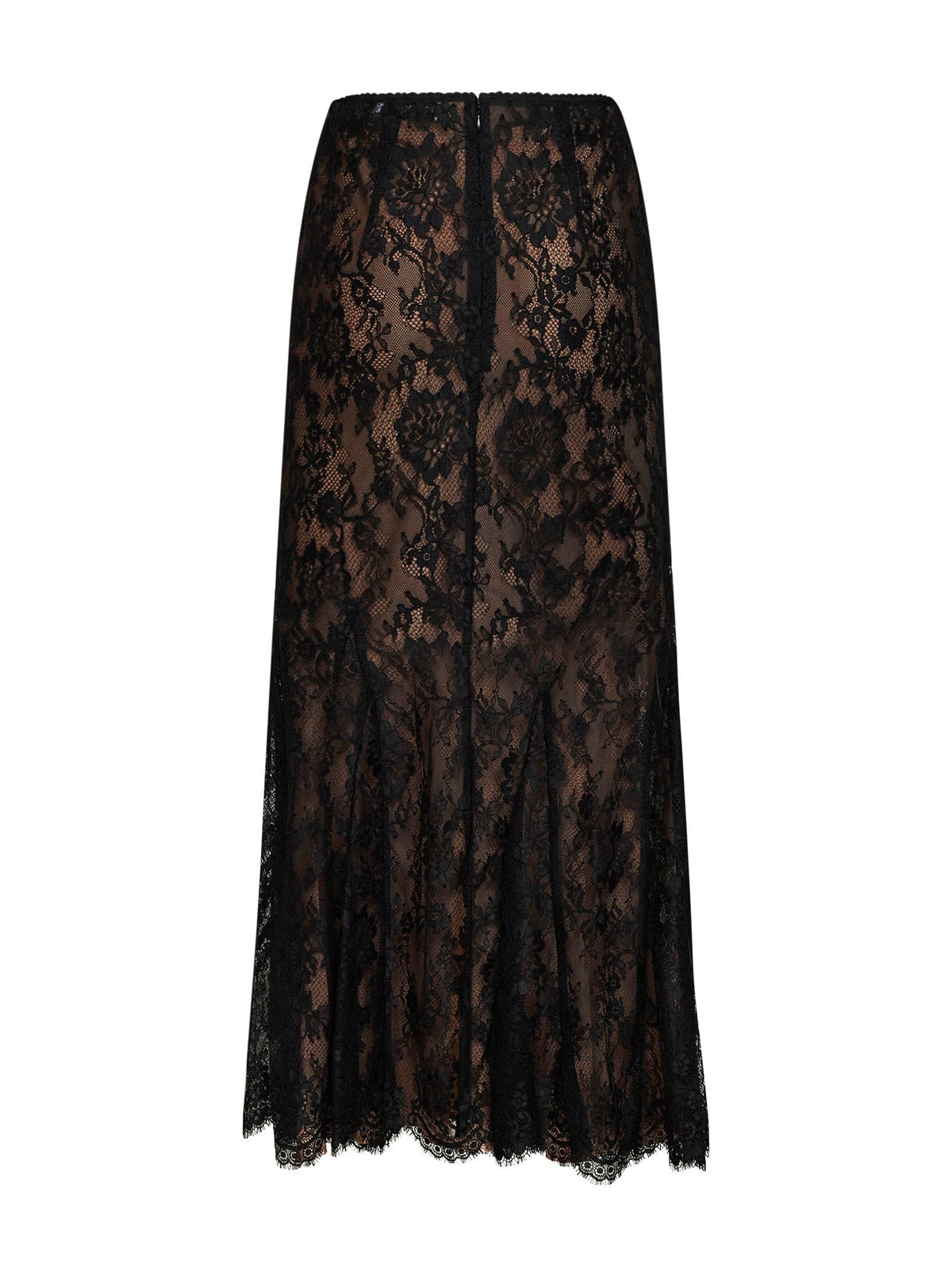 Self Portrait Women Black Lace Midi Skirt SELF-PORTRAIT