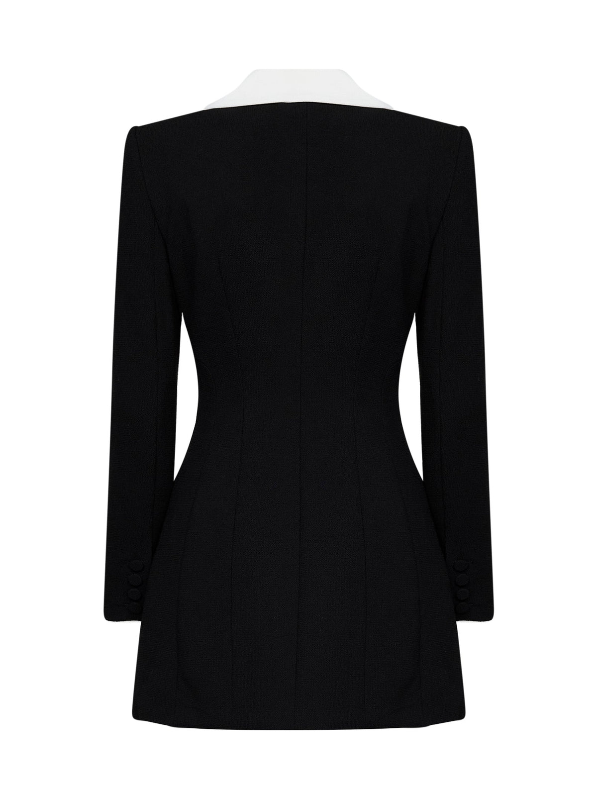 Self Portrait Women Black Wool Tailored Blazer-Style Mini Dress SELF-PORTRAIT