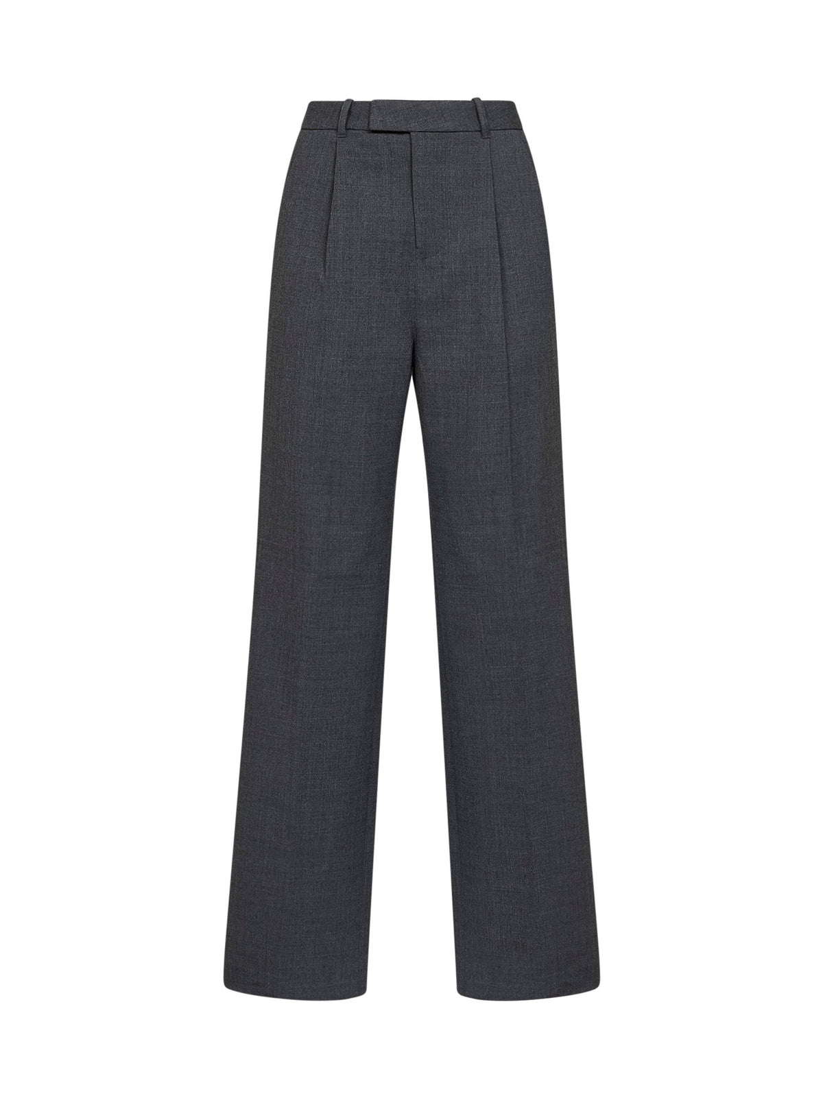 Self Portrait Women Grey Stretch Wool-Blend Tailored Trousers SELF-PORTRAIT