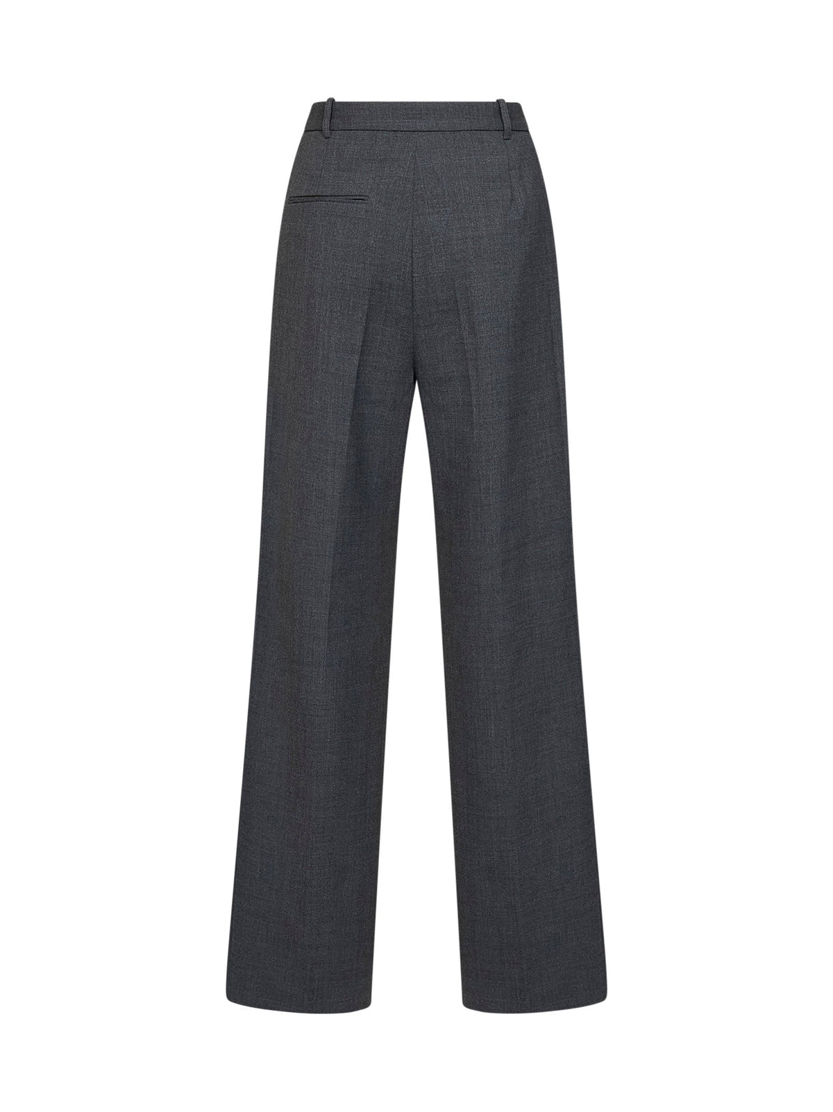 Self Portrait Women Grey Stretch Wool-Blend Tailored Trousers SELF-PORTRAIT