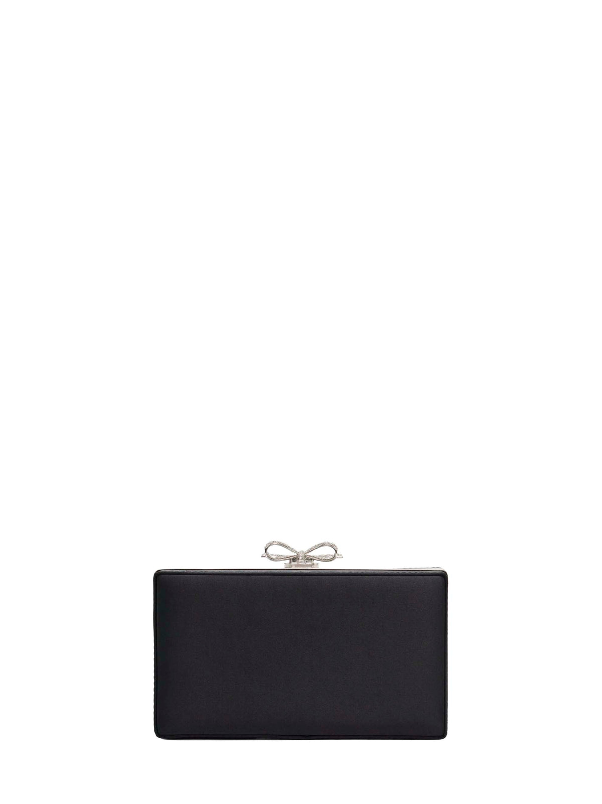 Self Portrait Women Black Crystal-Embellished Clutch Bag With Shoulder Strap SELF-PORTRAIT