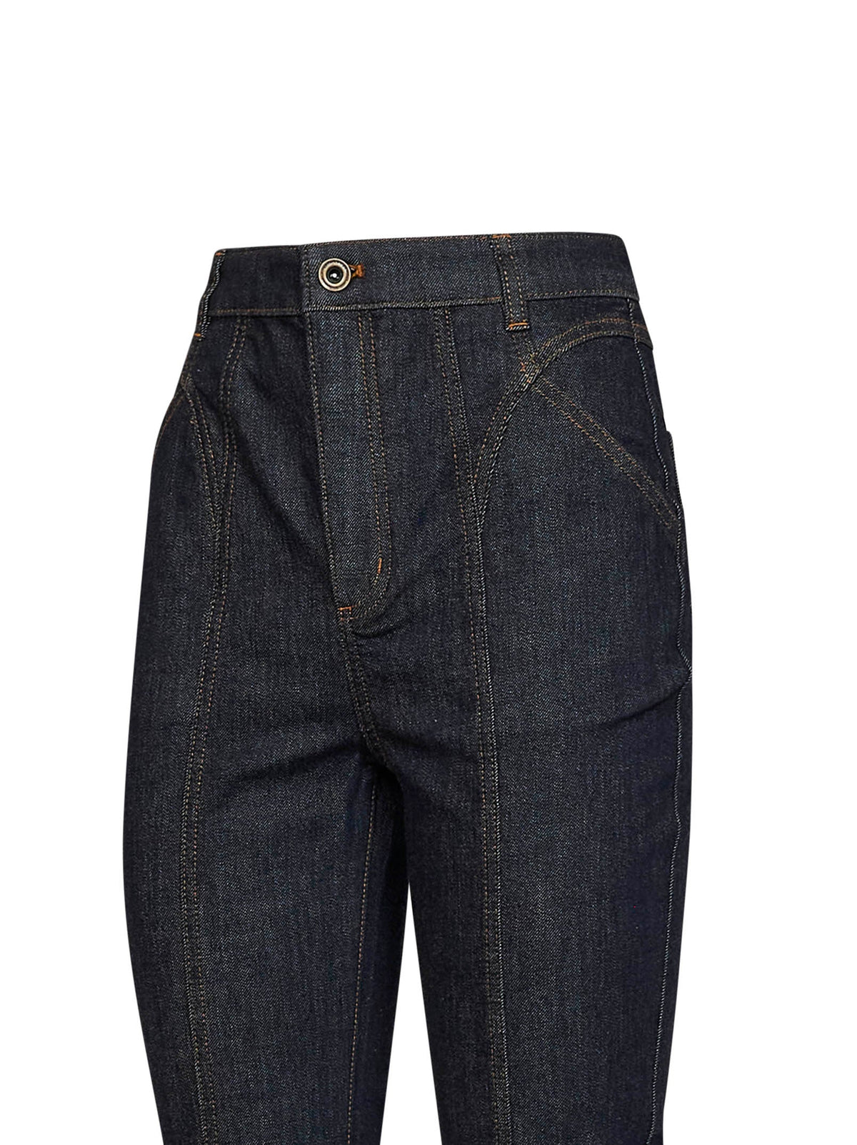 Self Portrait Women Indigo Denim High-Rise Flared Jeans SELF-PORTRAIT