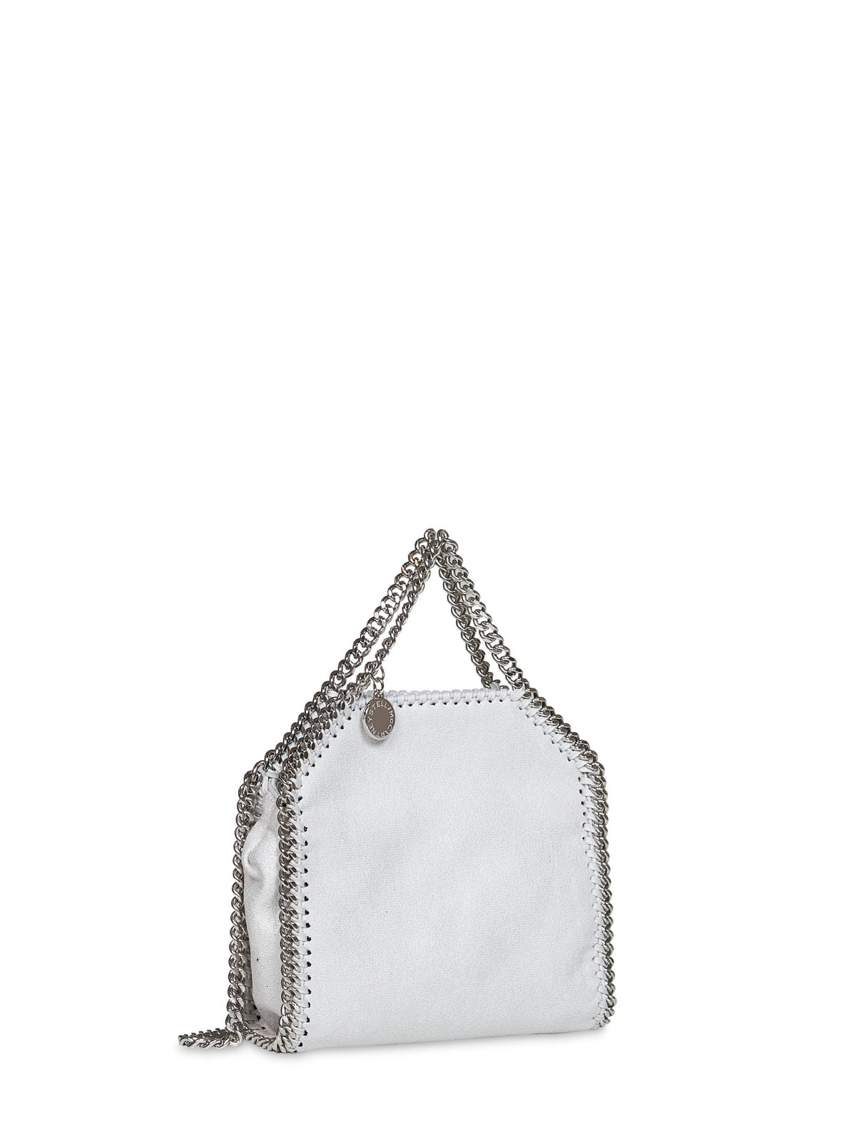Stella Mccartney Women Pearl Grey Falabella Tiny Tote Bag STELLA MCCARTNEY