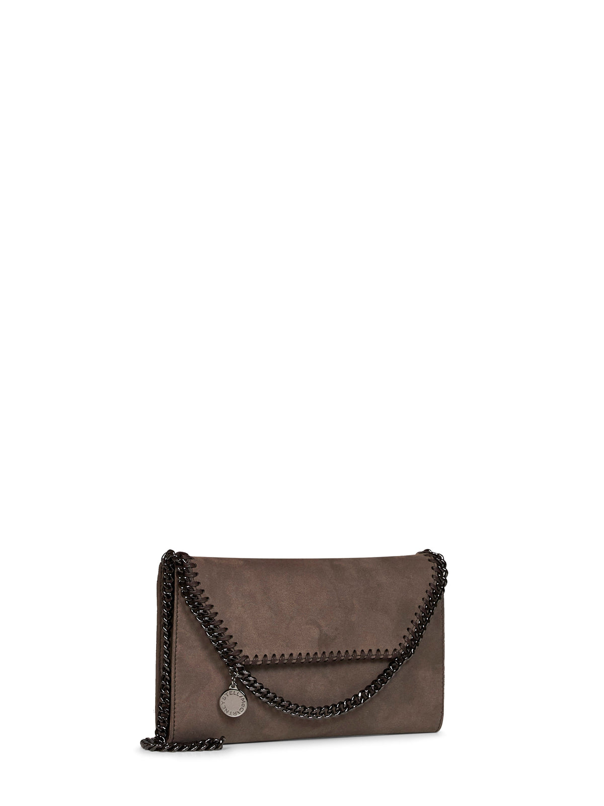 Stella Mccartney Women Dark Taupe Falabella Wallet Crossbody Bag STELLA MCCARTNEY