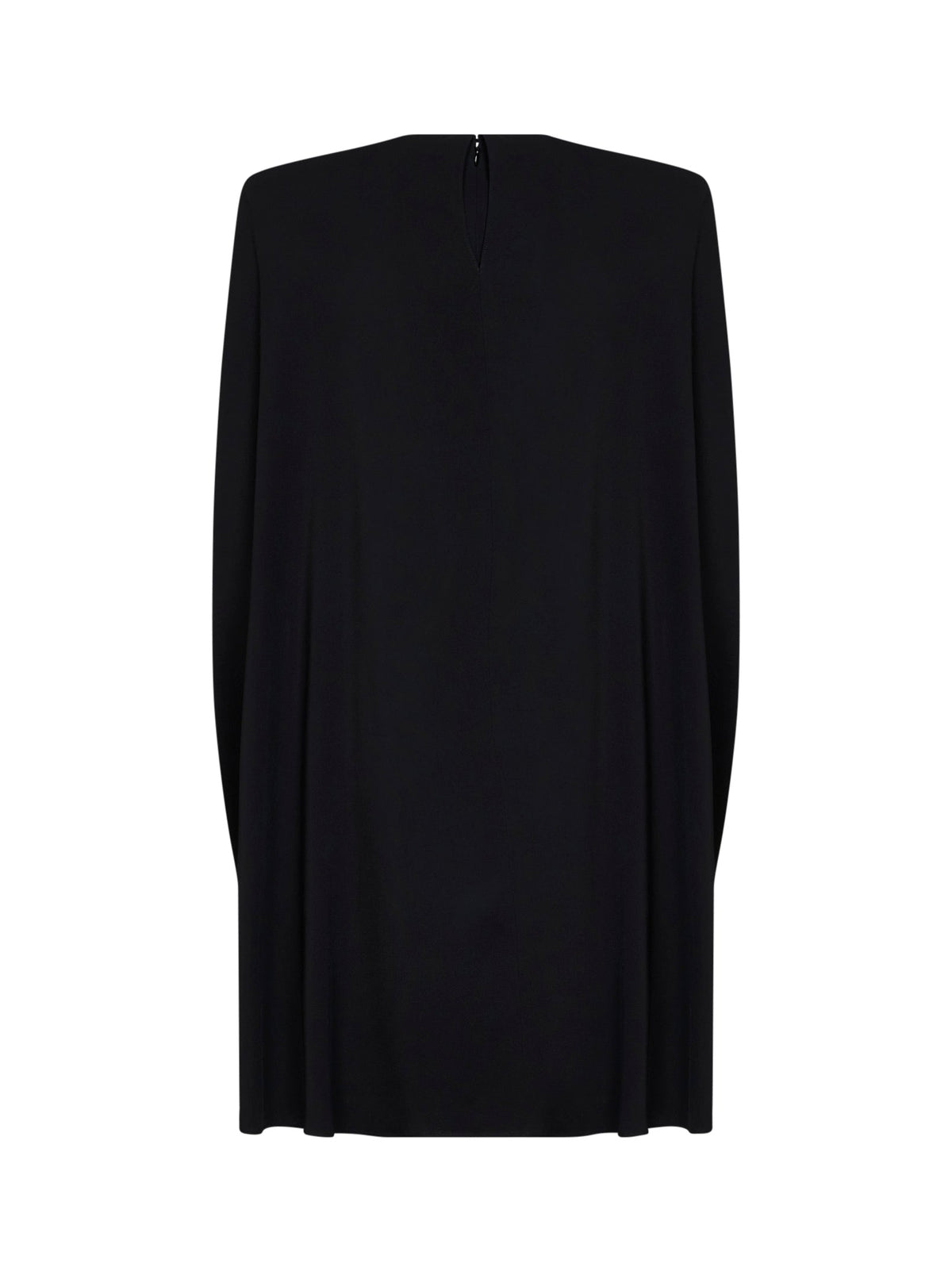 Stella Mccartney Women Black Stretch Viscose Cape Mini Dress STELLA MCCARTNEY
