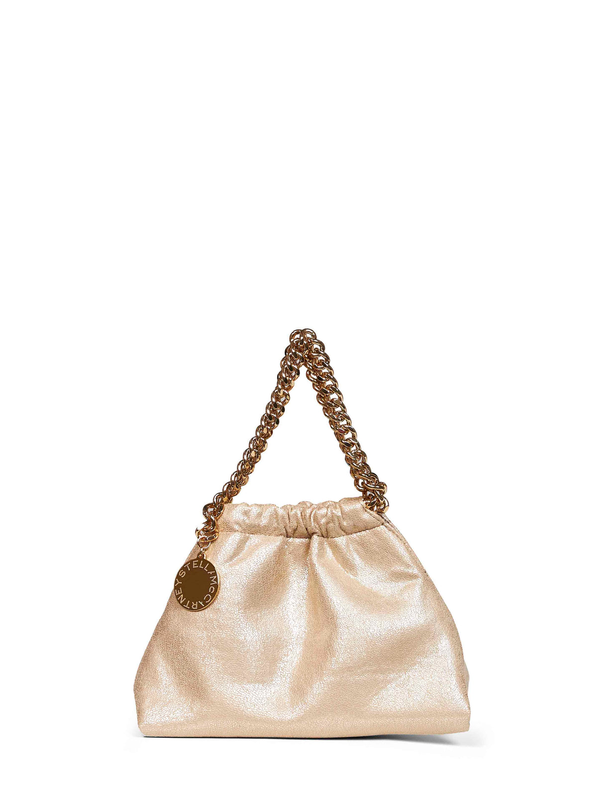 Stella Mccartney Women Pyrite Falabella Mini Drawstring Crossbody Bag STELLA MCCARTNEY
