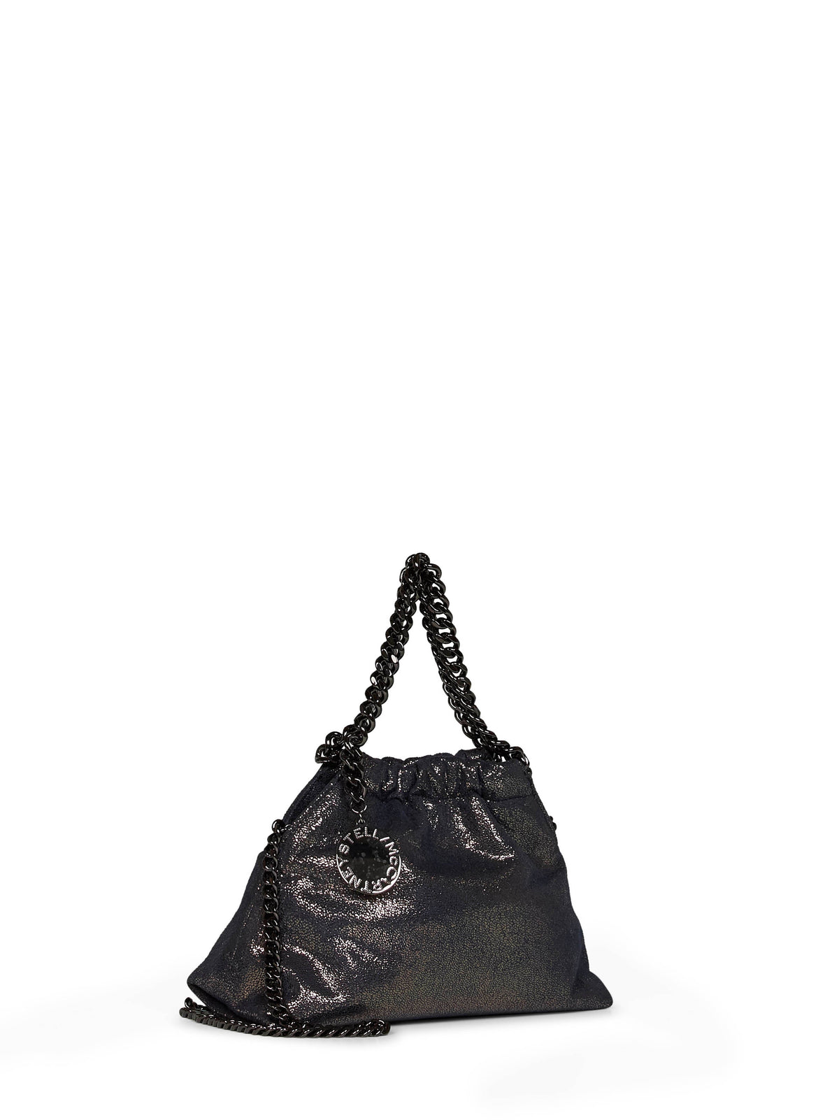 Stella Mccartney Women Dark Navy Falabella Mini Drawstring Crossbody Bag STELLA MCCARTNEY