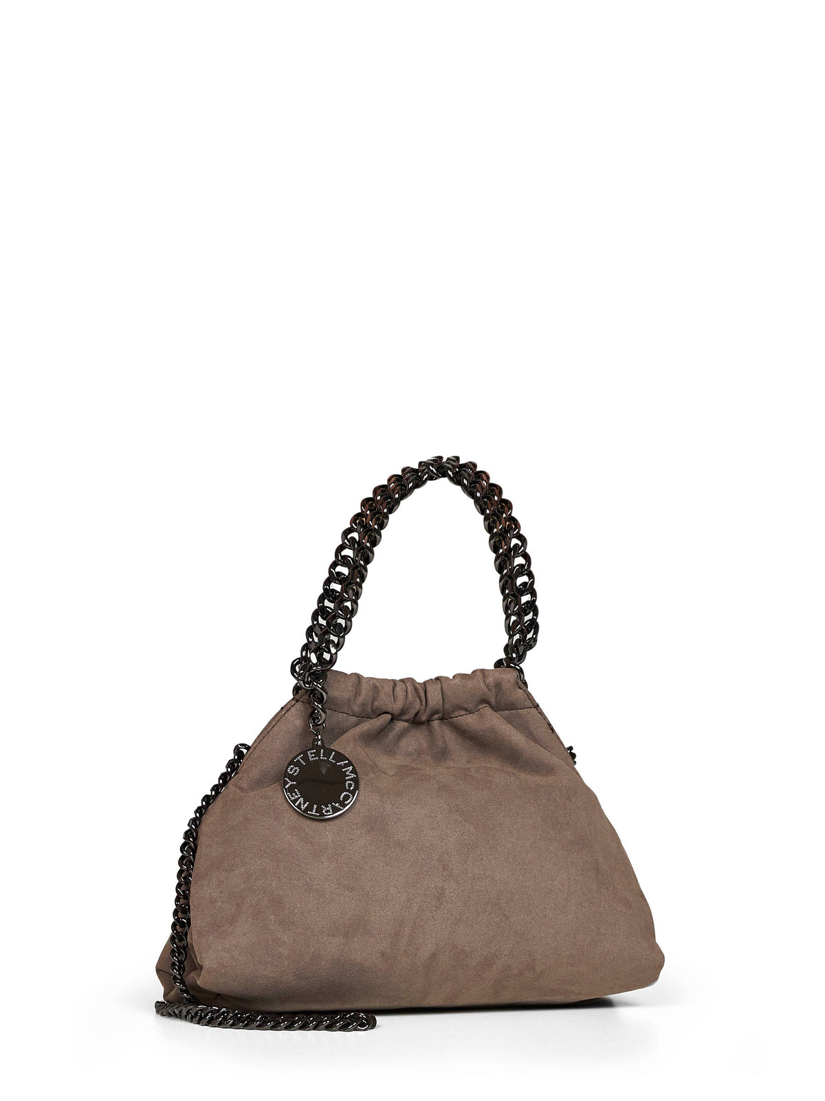 Stella Mccartney Women Dark Taupe Falabella Mini Drawstring Crossbody Bag STELLA MCCARTNEY
