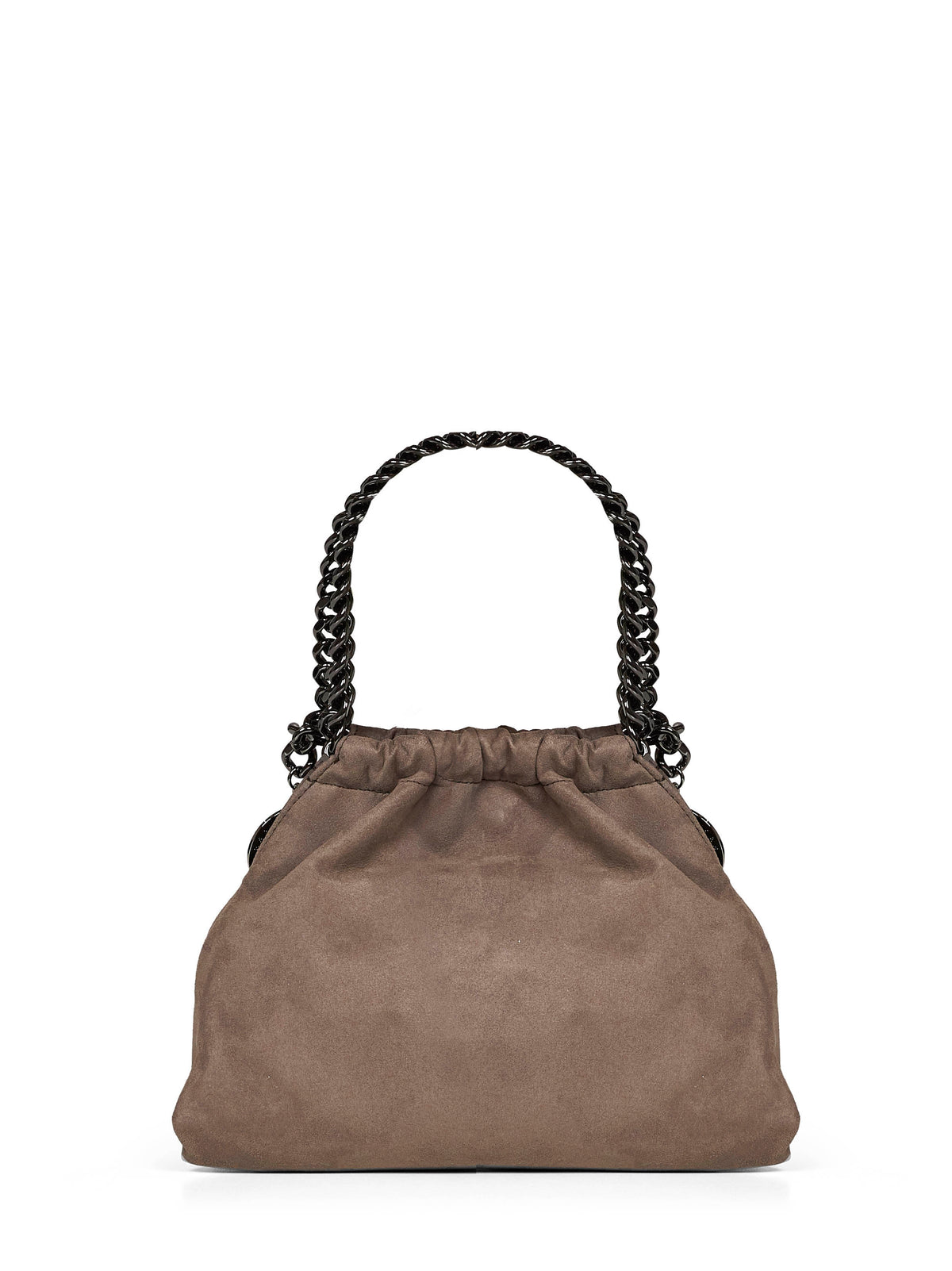 Stella Mccartney Women Dark Taupe Falabella Mini Drawstring Crossbody Bag STELLA MCCARTNEY