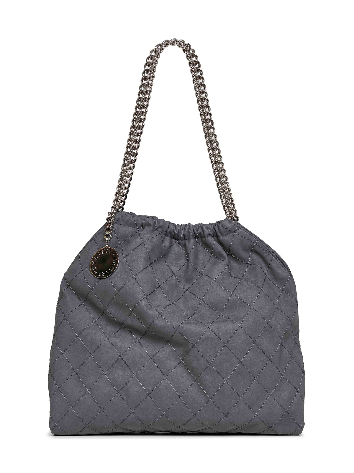 Stella Mccartney Women Slate Grey Medium Falabella Drawstring Shoulder Bag STELLA MCCARTNEY