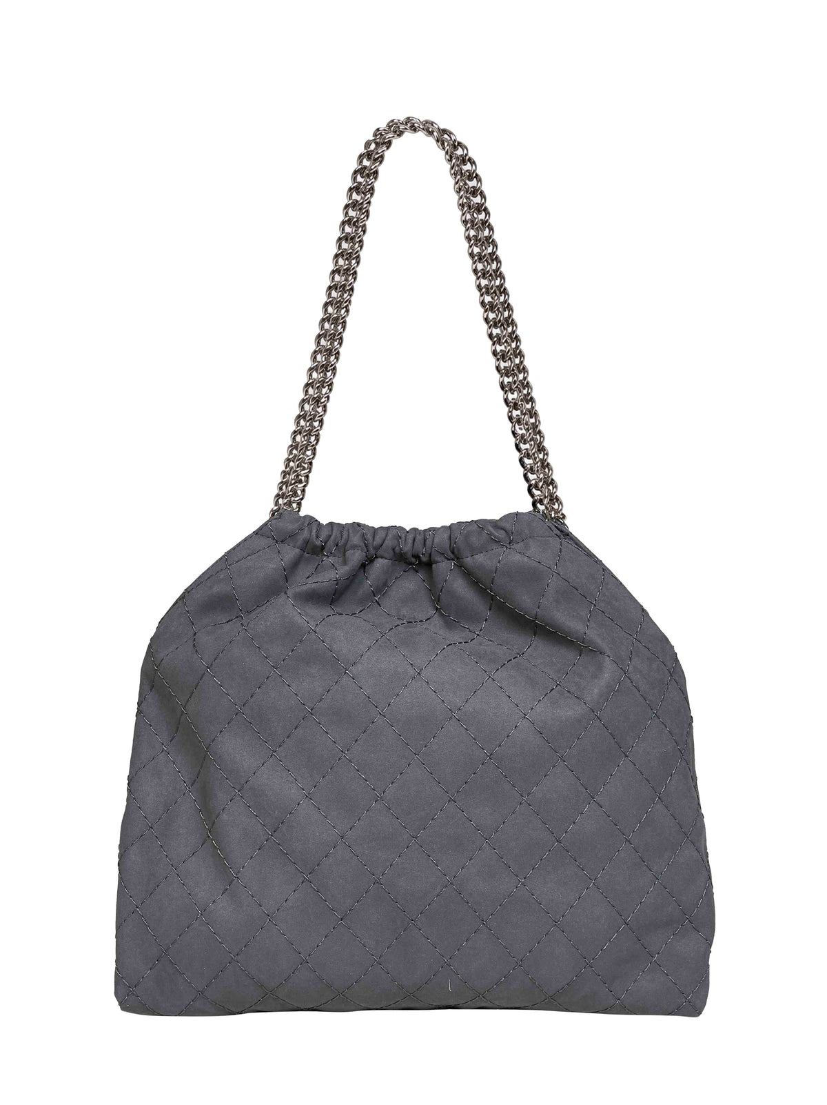 Stella Mccartney Women Slate Grey Medium Falabella Drawstring Shoulder Bag STELLA MCCARTNEY