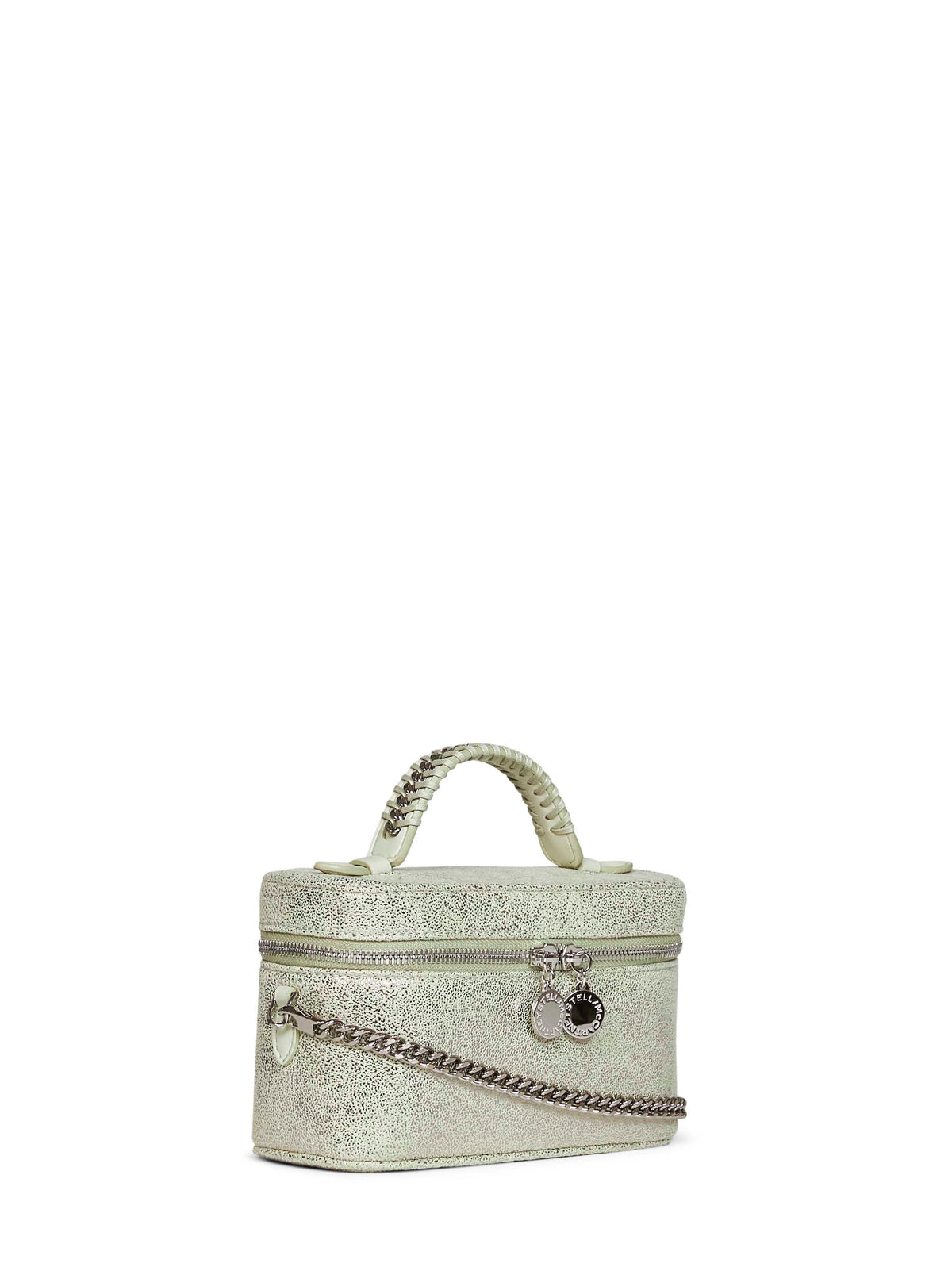 Stella Mccartney Women Light Lime Falabella Vanity Case Bag STELLA MCCARTNEY