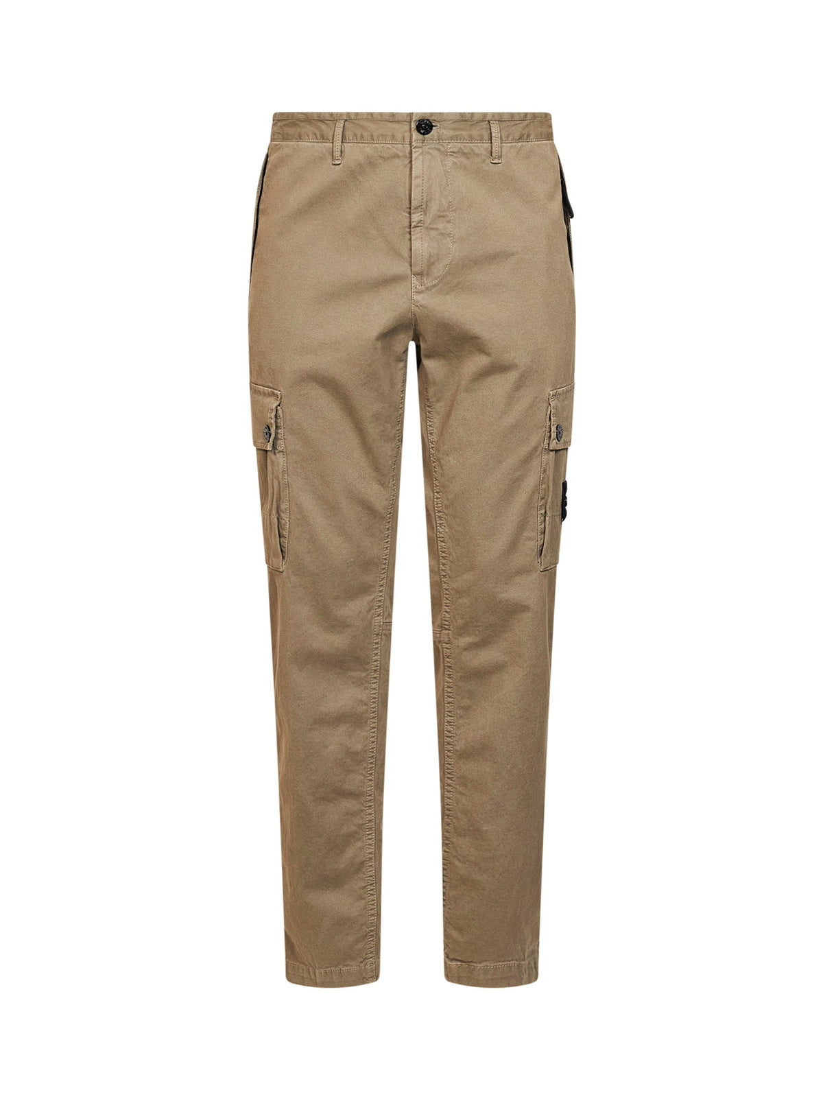Stone Island Men Military Green Organic Stretch Broken Twill Cargo Trousers STONE ISLAND