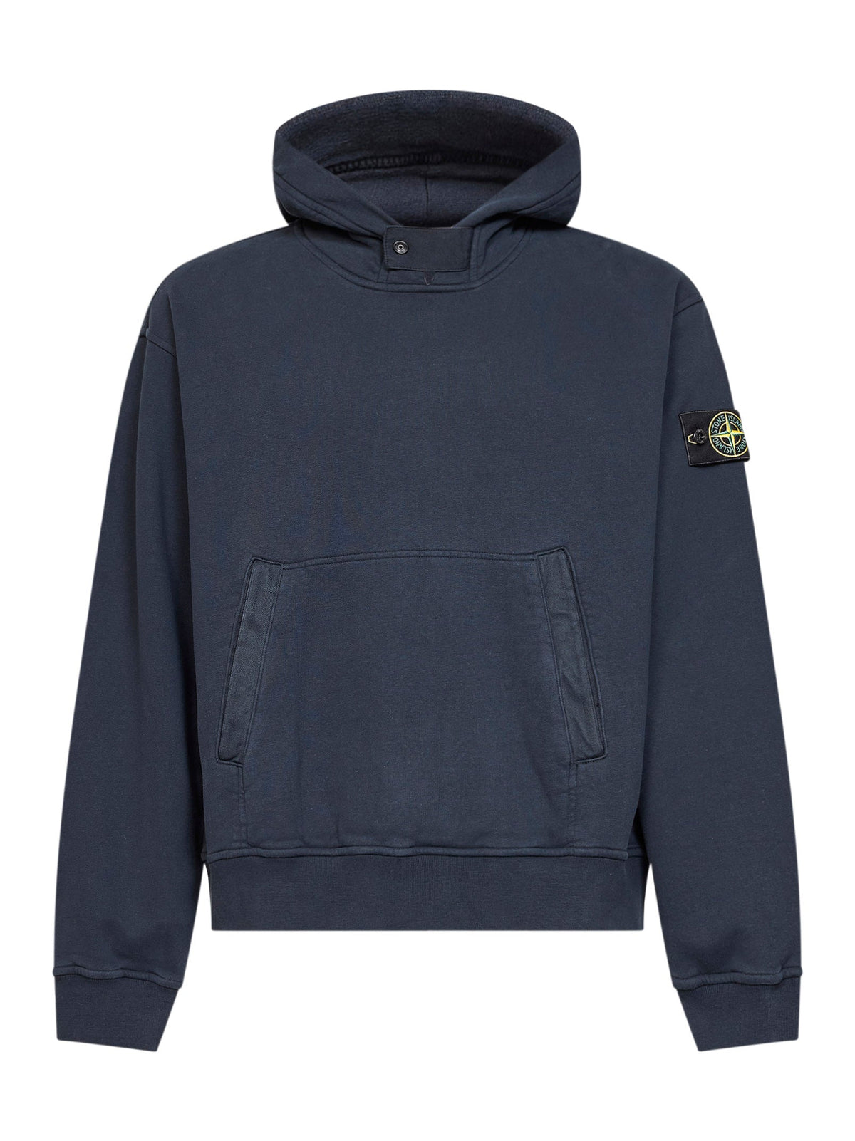 Stone Island Men Blue Organic Cotton Hoodie STONE ISLAND