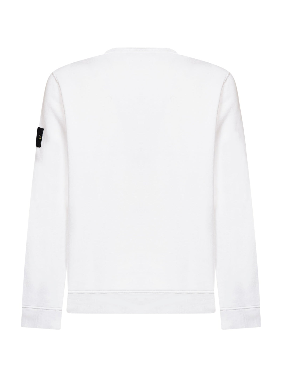 Stone Island Men White Organic Stretch Cotton Crewneck Sweatshirt STONE ISLAND